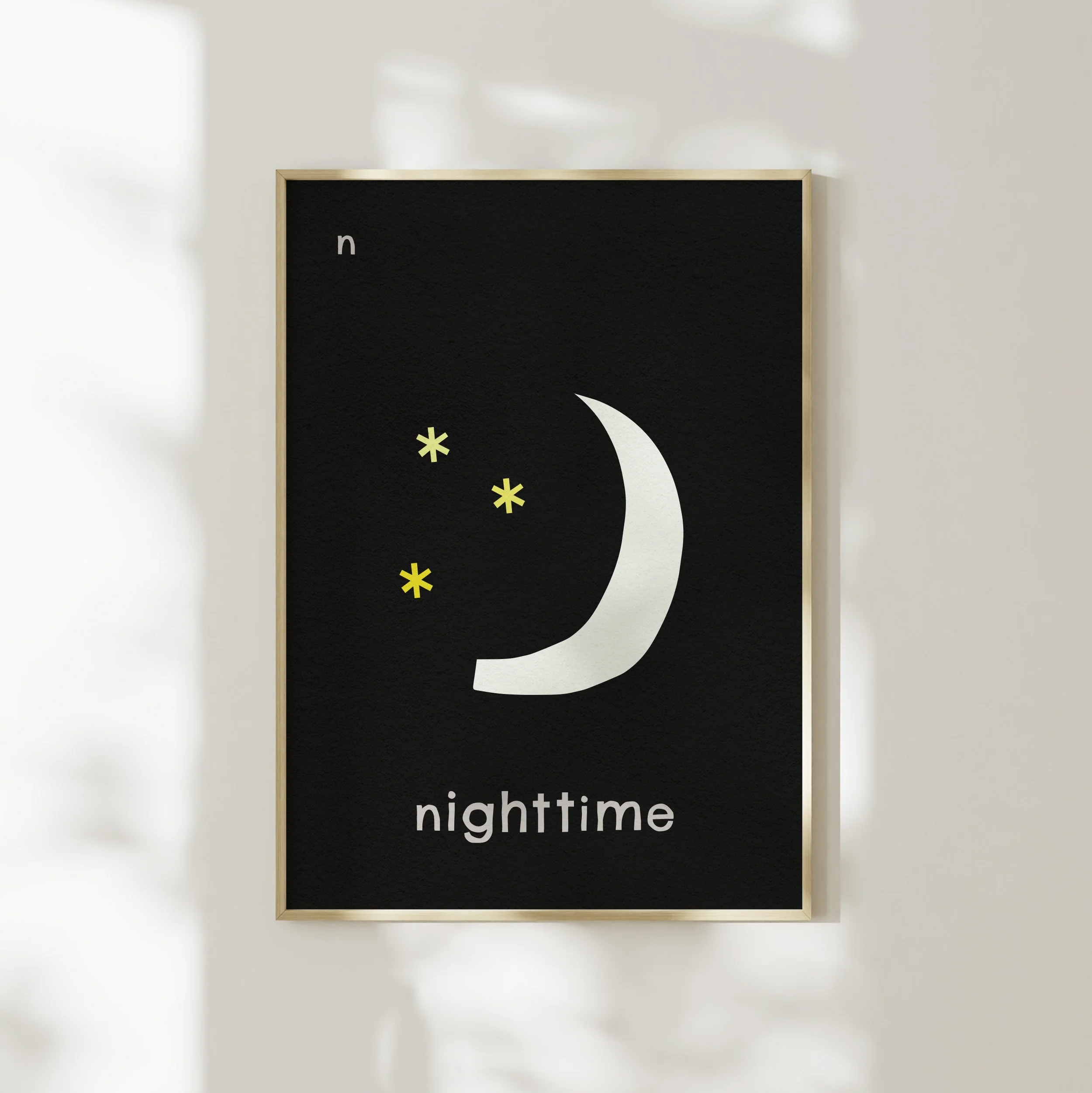 N for Nighttime- Alphabet Art Print - Image 6