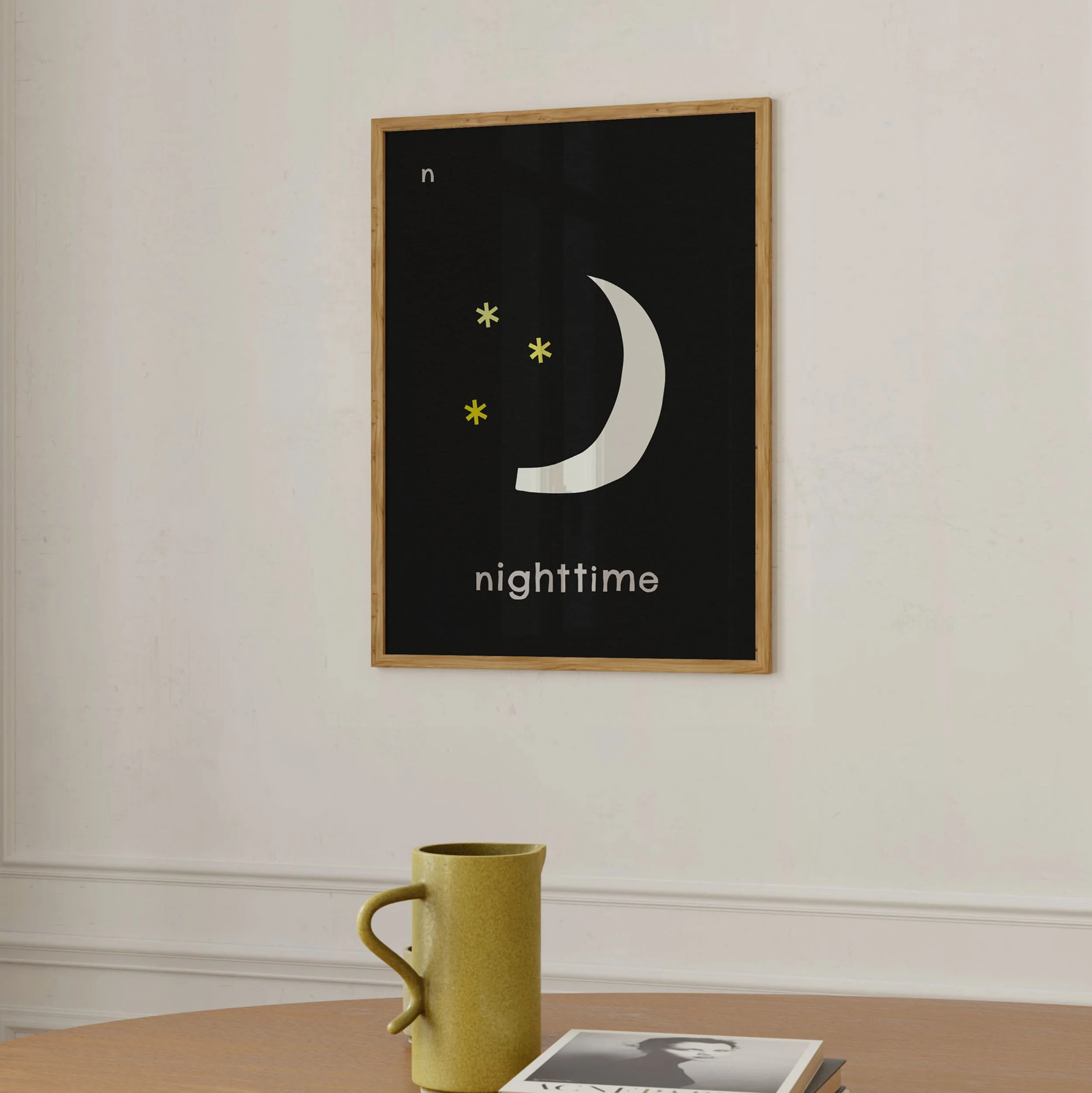 N for Nighttime- Alphabet Art Print - Image 7