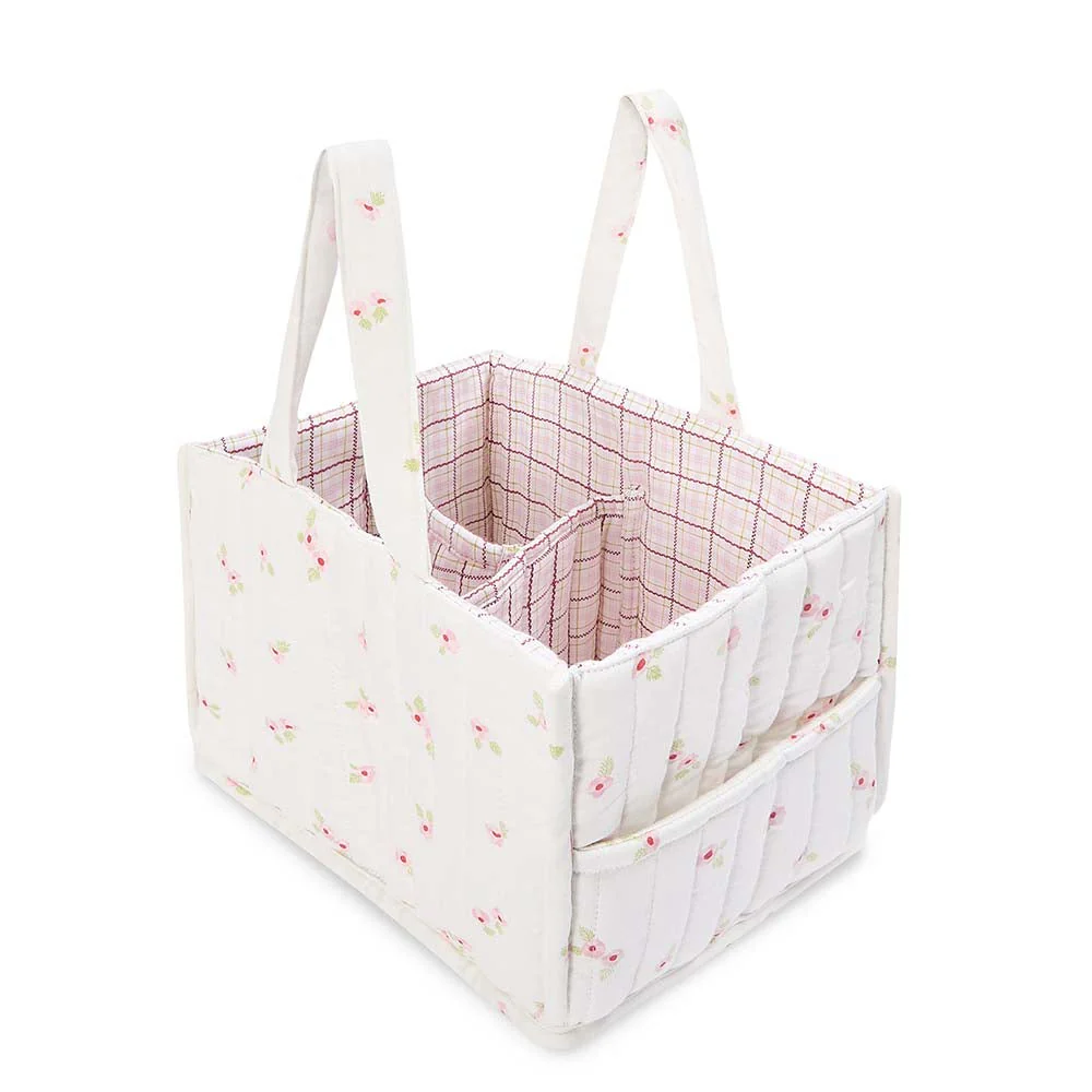 Quilted Nappy Caddy Organiser (Anemone) - Image 7