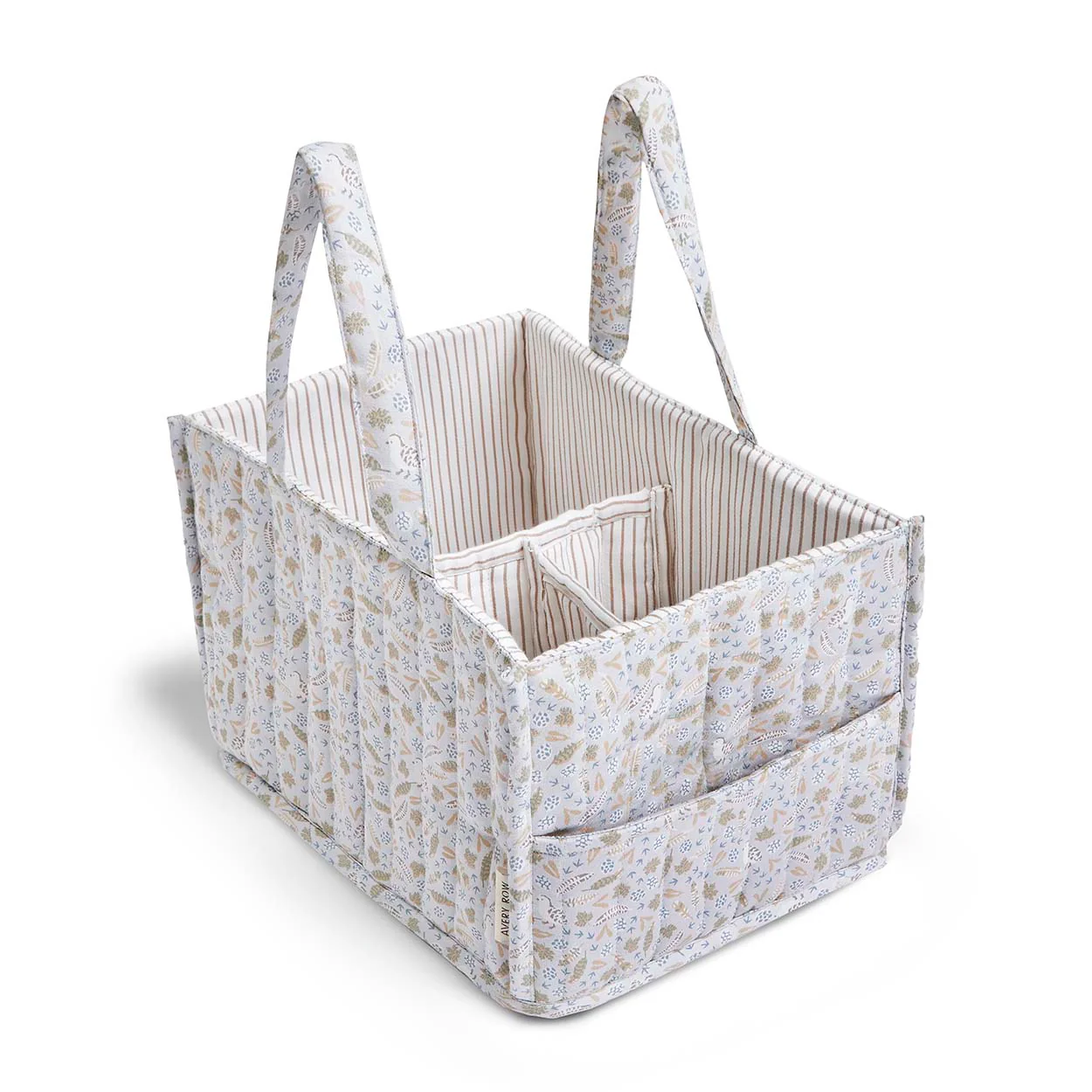 Quilted Nappy Caddy Organiser (Nature Trail) - Image 8