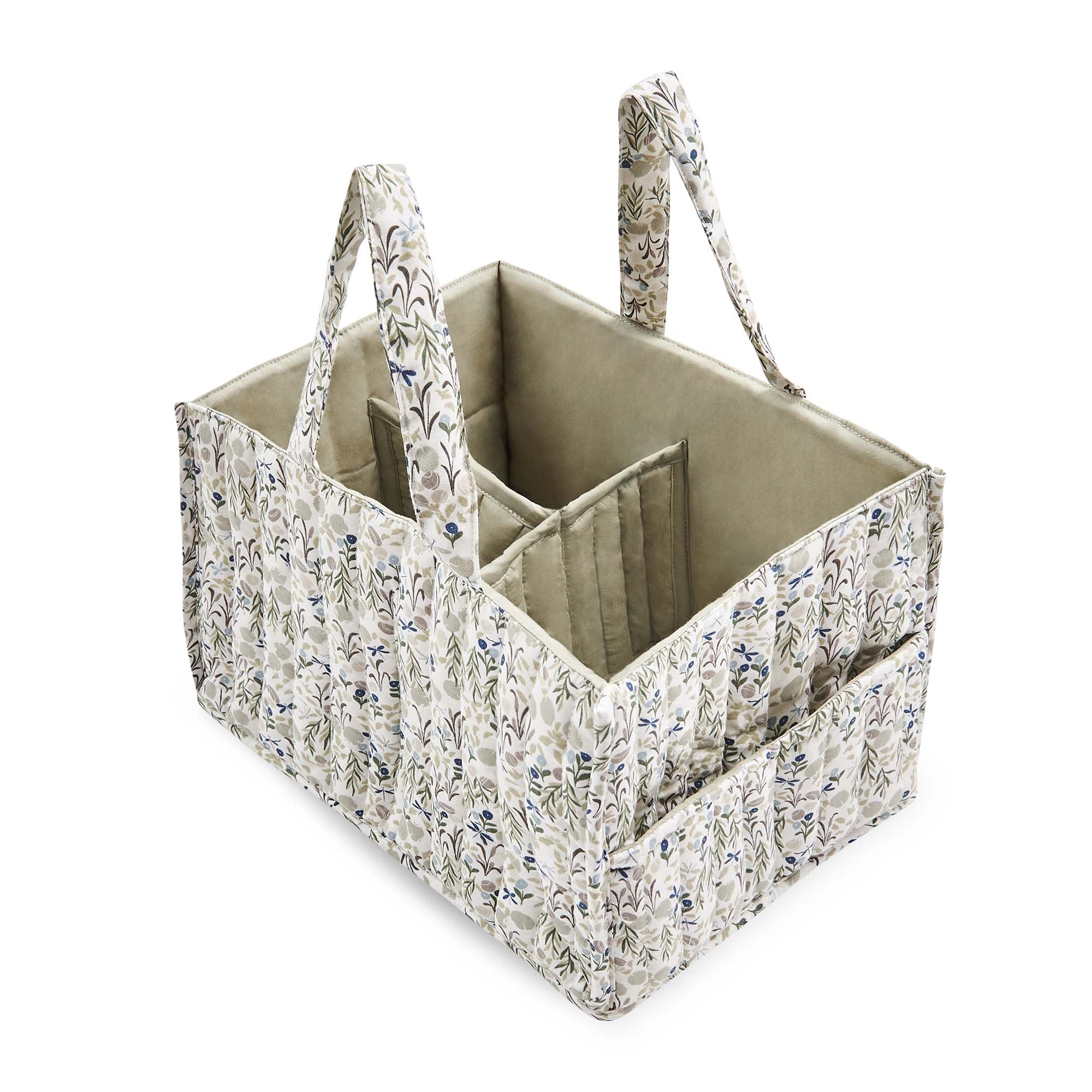 Quilted Nappy Caddy Organiser (Riverbank) - Image 2