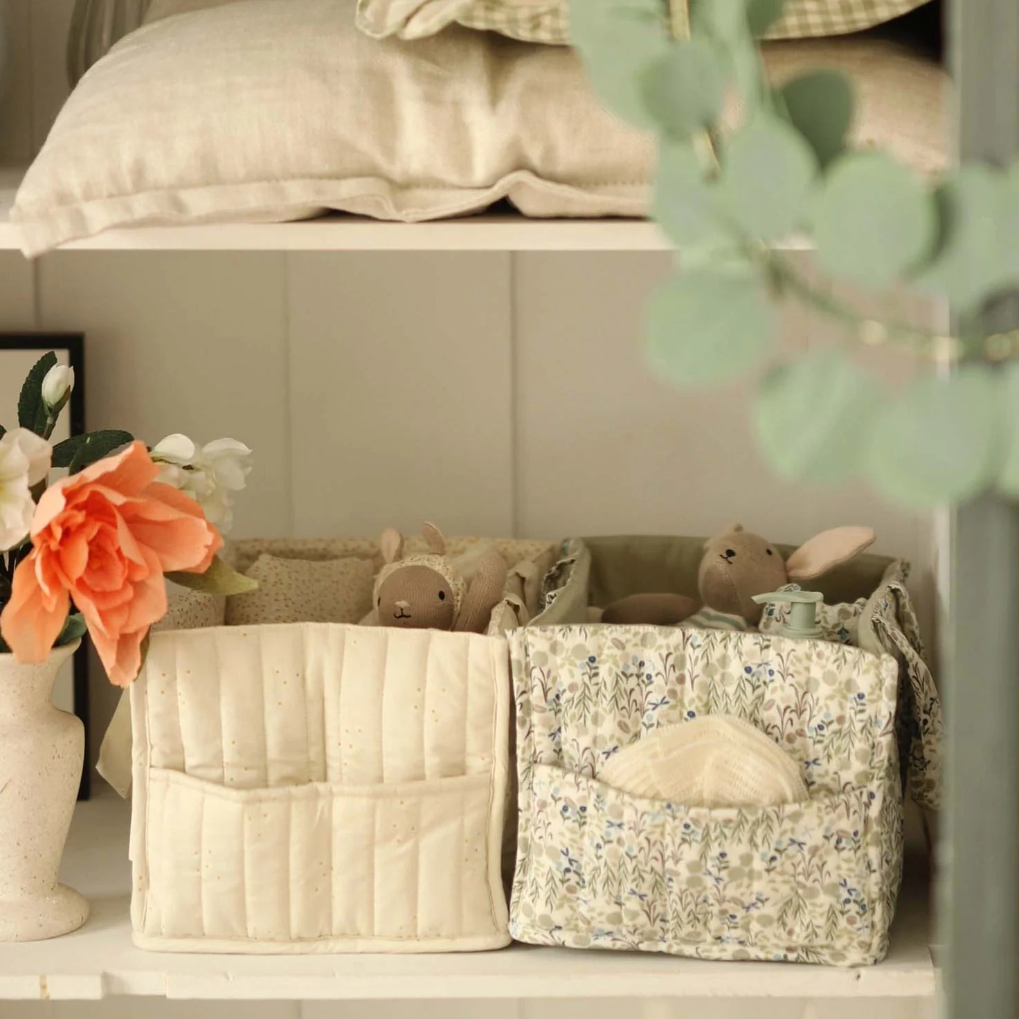 Quilted Nappy Caddy Organiser (Riverbank) - Image 5