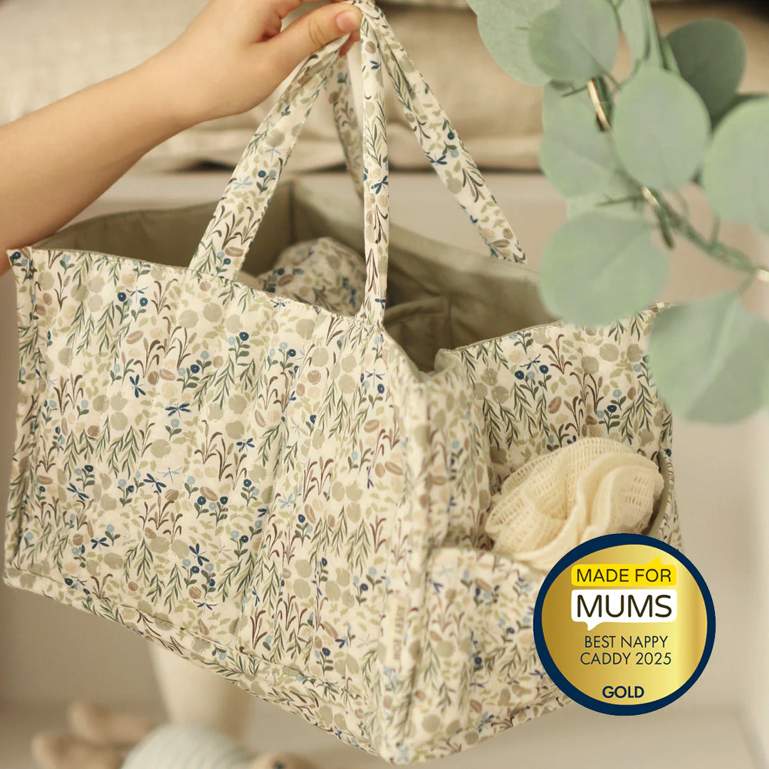 Quilted Nappy Caddy Organiser (Riverbank) - Image 7