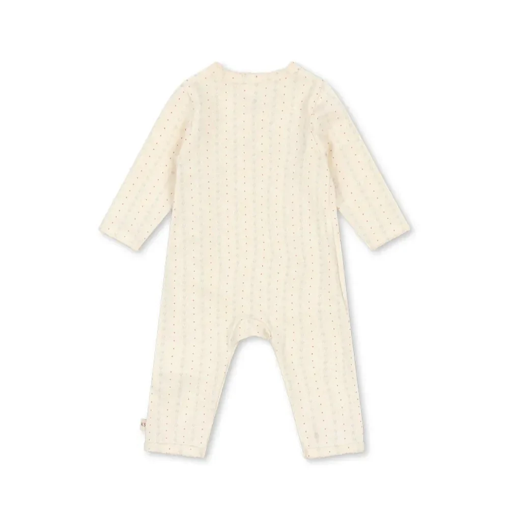 Floral Dot Wrapover Onesie Baby Romper (Fete De Fleur) - Image 2