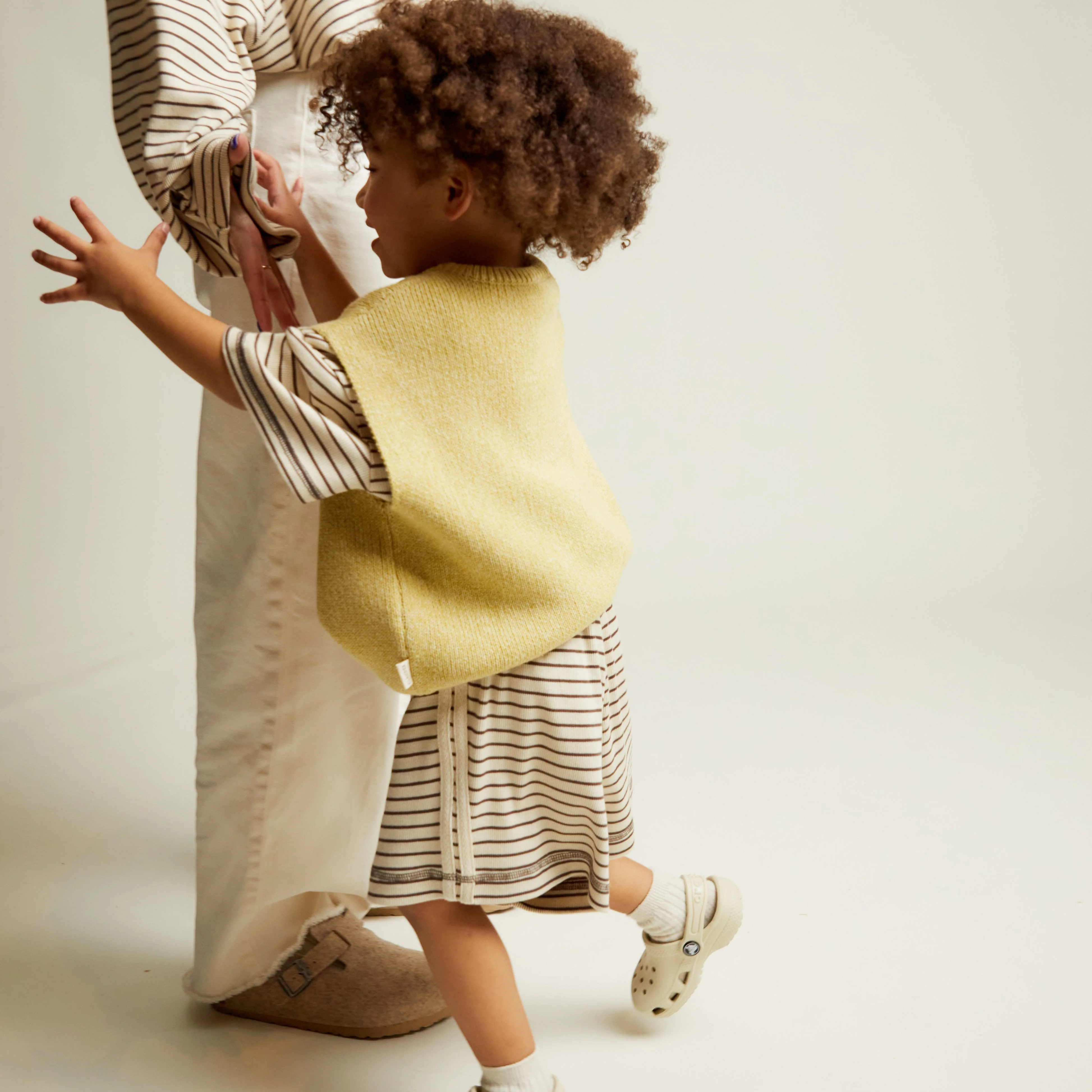 Noa Organic Cotton Knit Tank Vest (Mustard) - Image 2