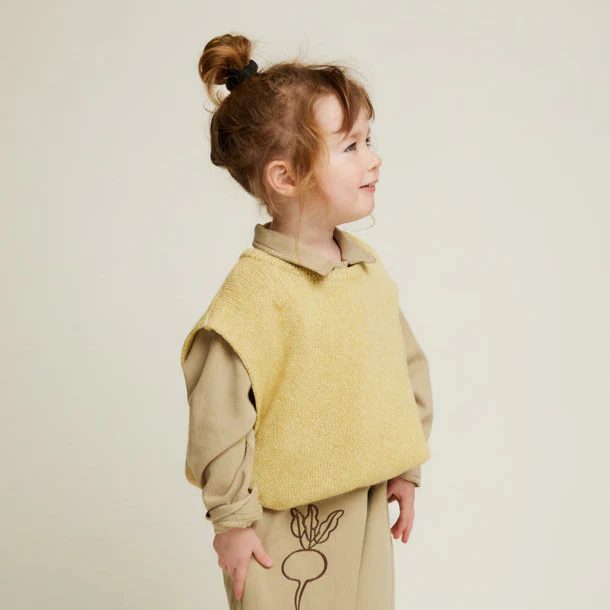 Noa Organic Cotton Knit Tank Vest (Mustard) - Image 4
