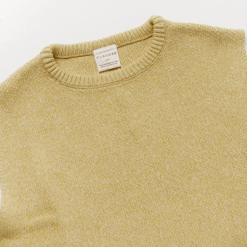 Noa Organic Cotton Knit Tank Vest (Mustard) - Image 7
