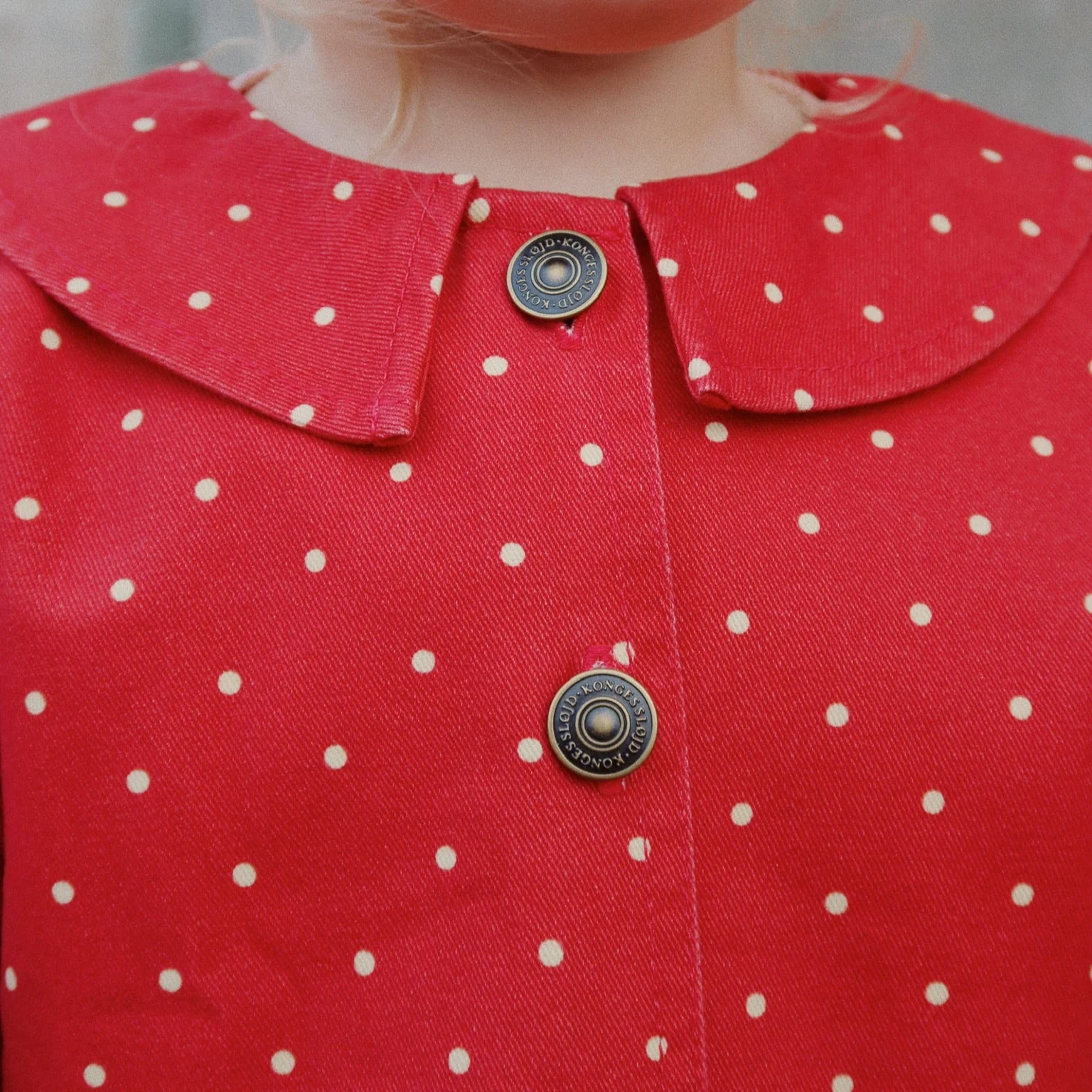 Nola Polkadot Jacket with Frilled Hems (Strawberry Dot) - Image 4