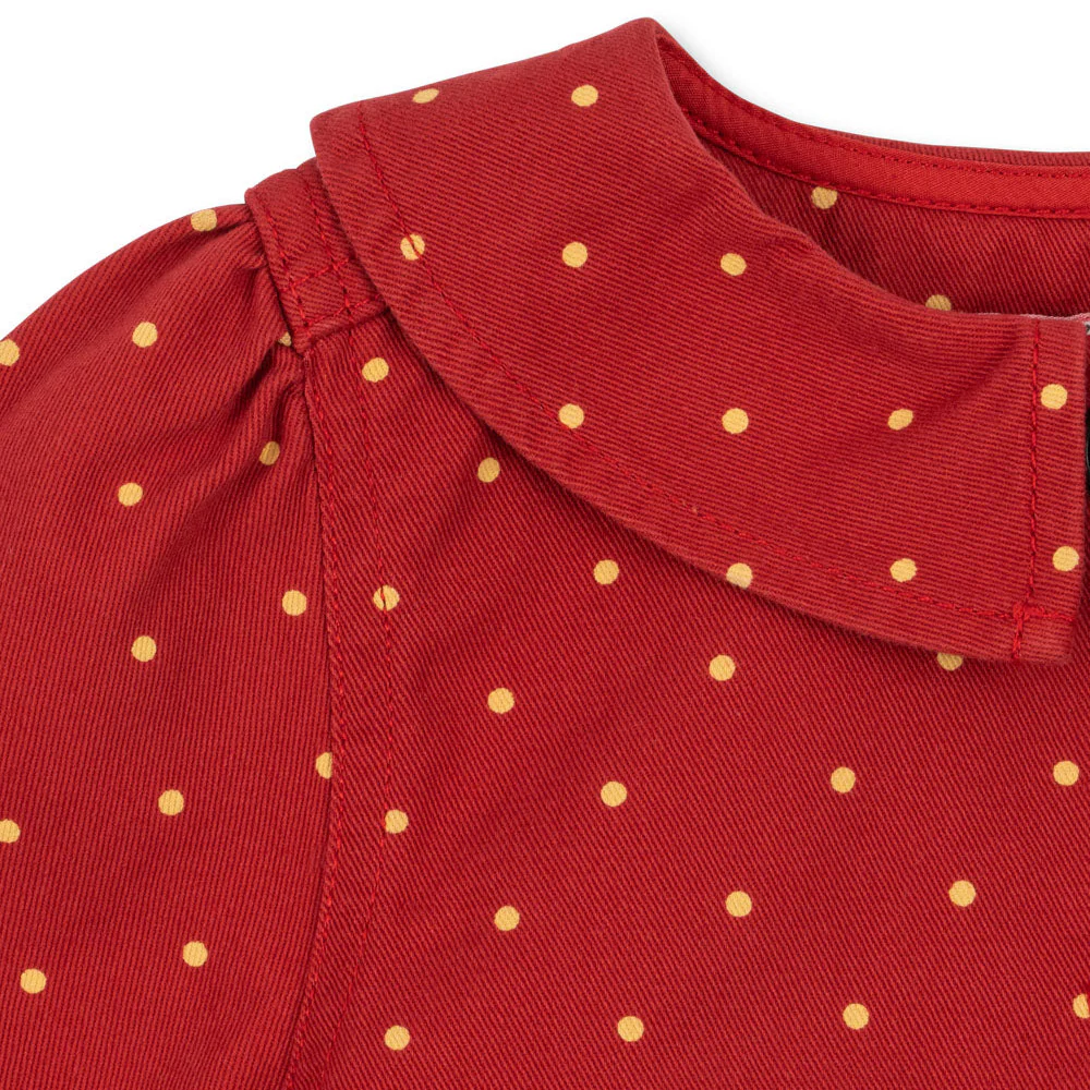 Nola Polkadot Jacket with Frilled Hems (Strawberry Dot) - Image 9