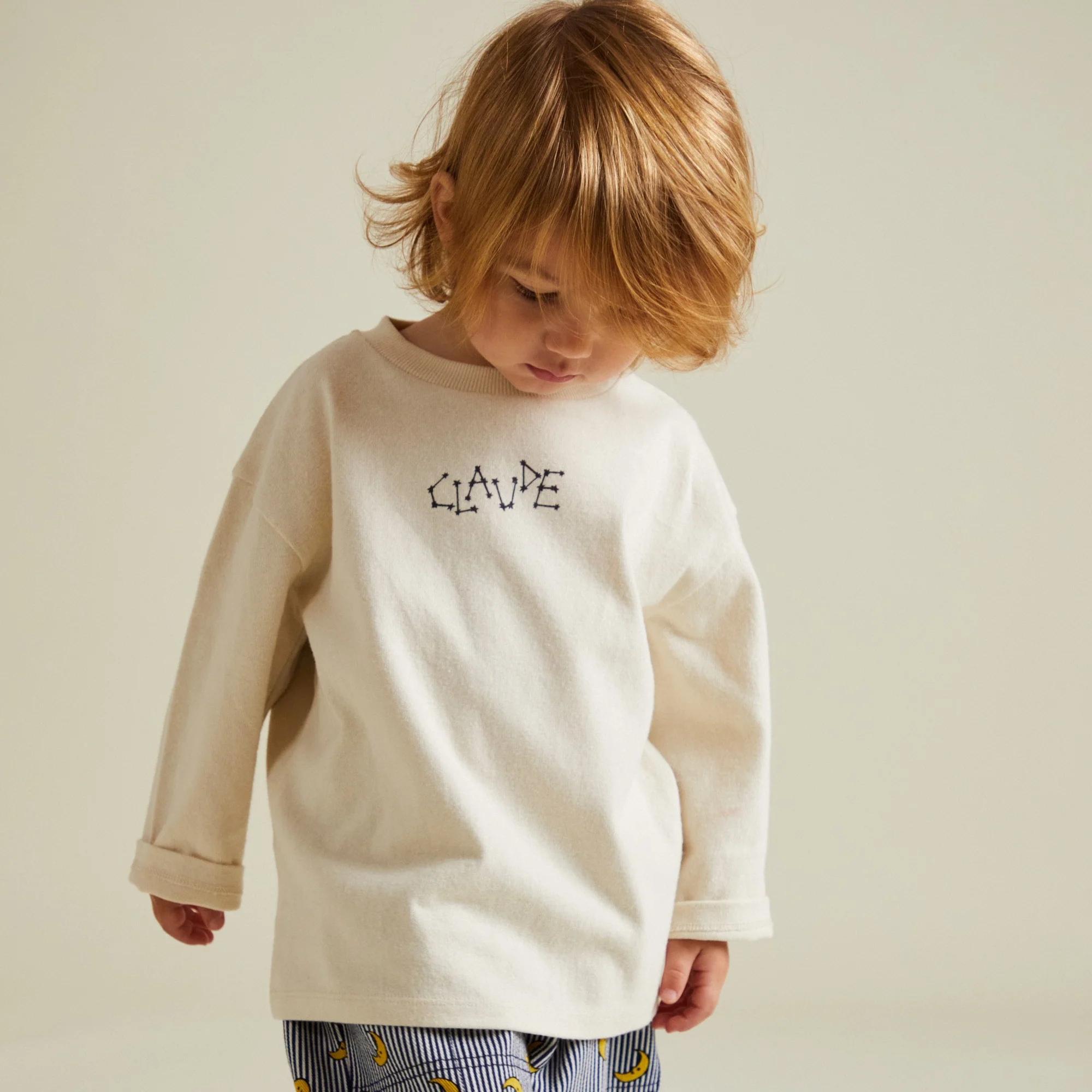 Nova Oat Space Cotton Long Sleeve Tee - Image 3