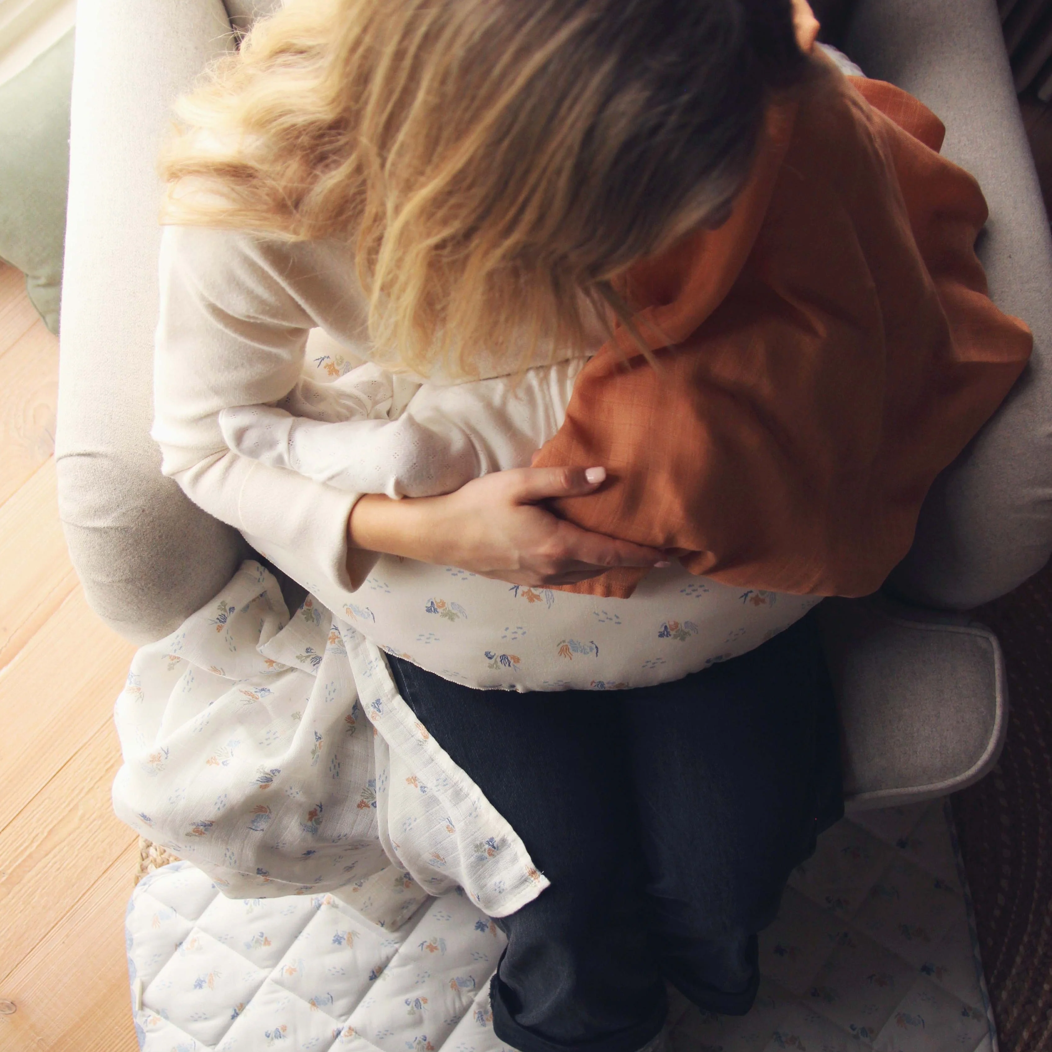 Organic Cotton Nursing Pillow (Coastline) - Image 3