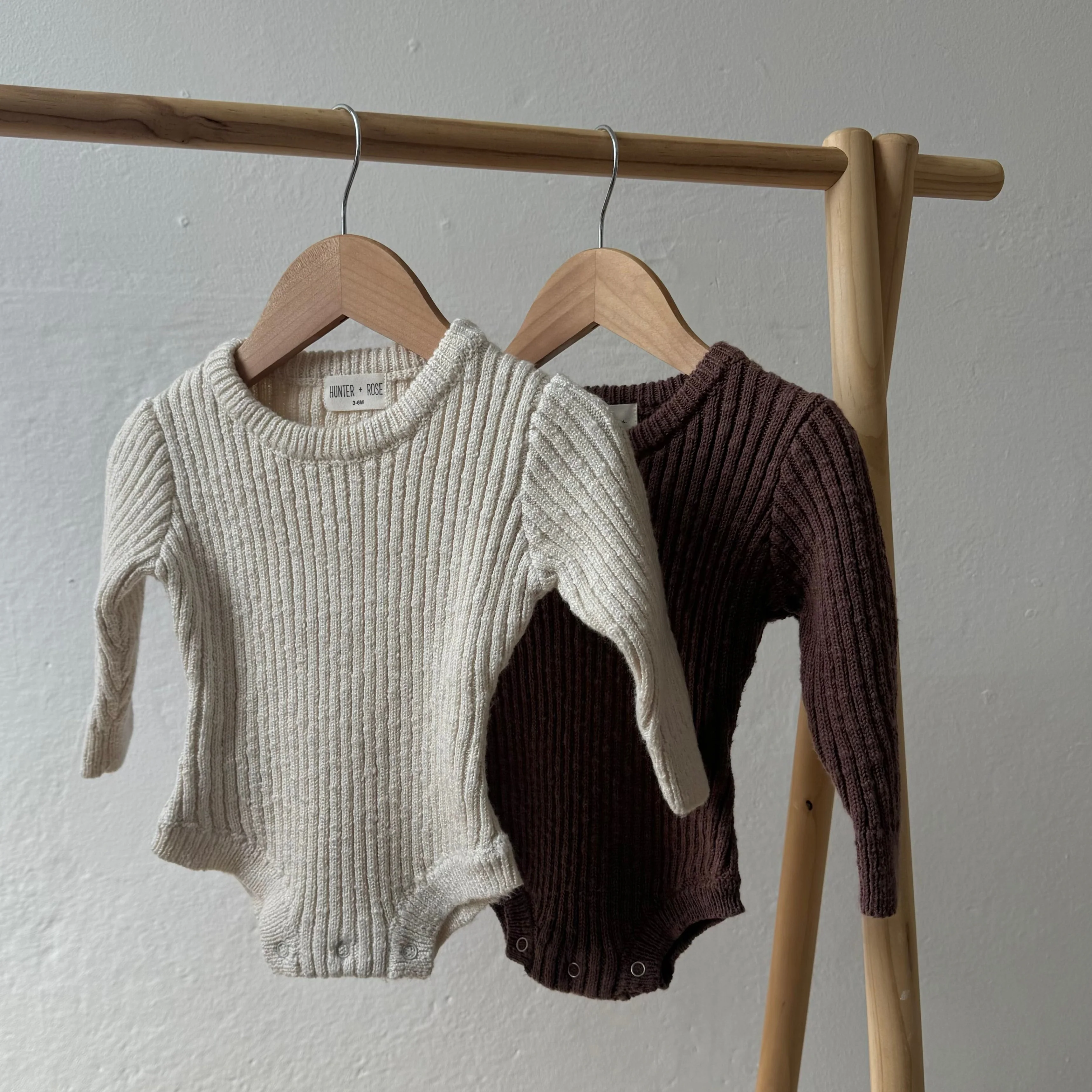 Oatmeal Teddy Cotton Baby Bodysuit