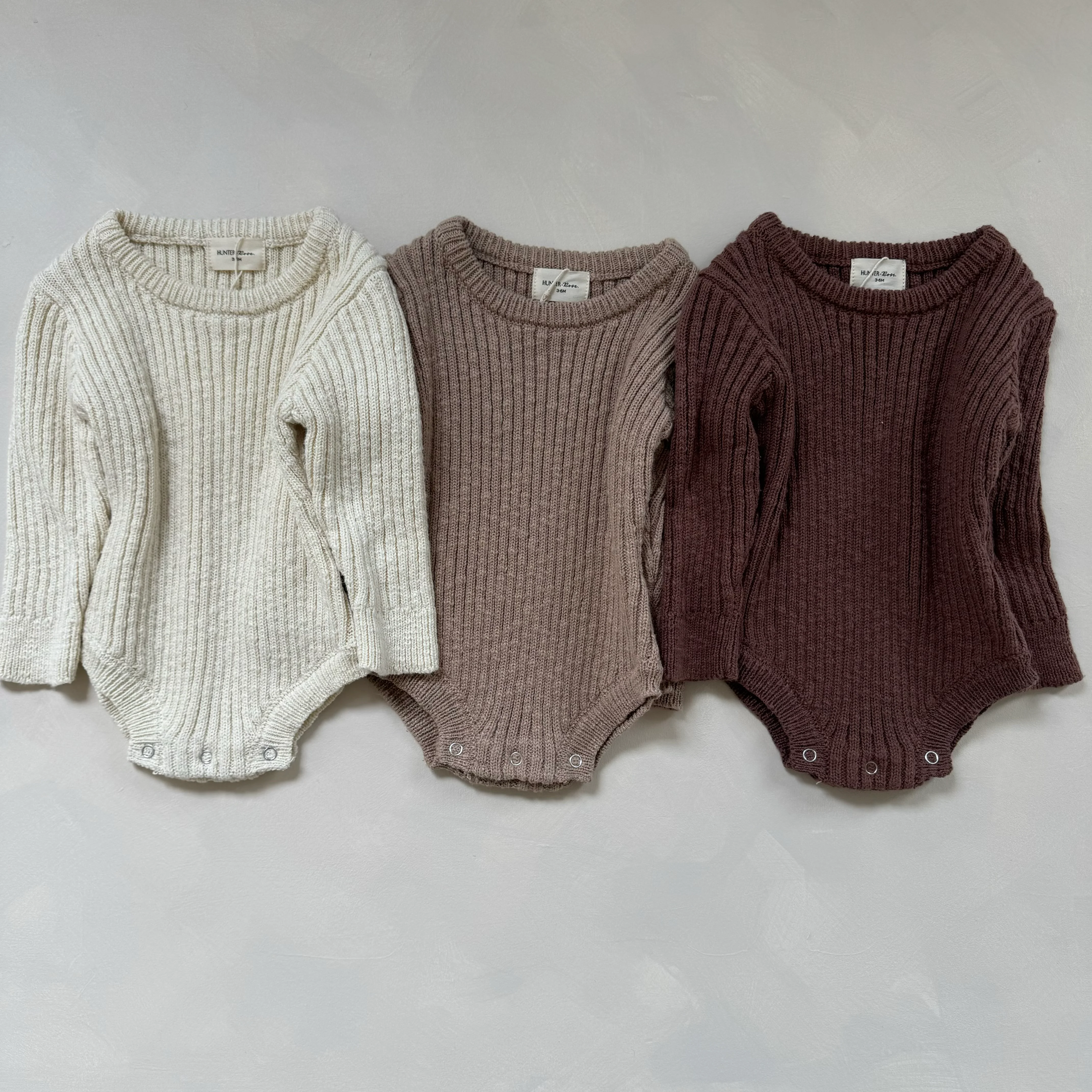 Oatmeal Teddy Cotton Baby Bodysuit - Image 3