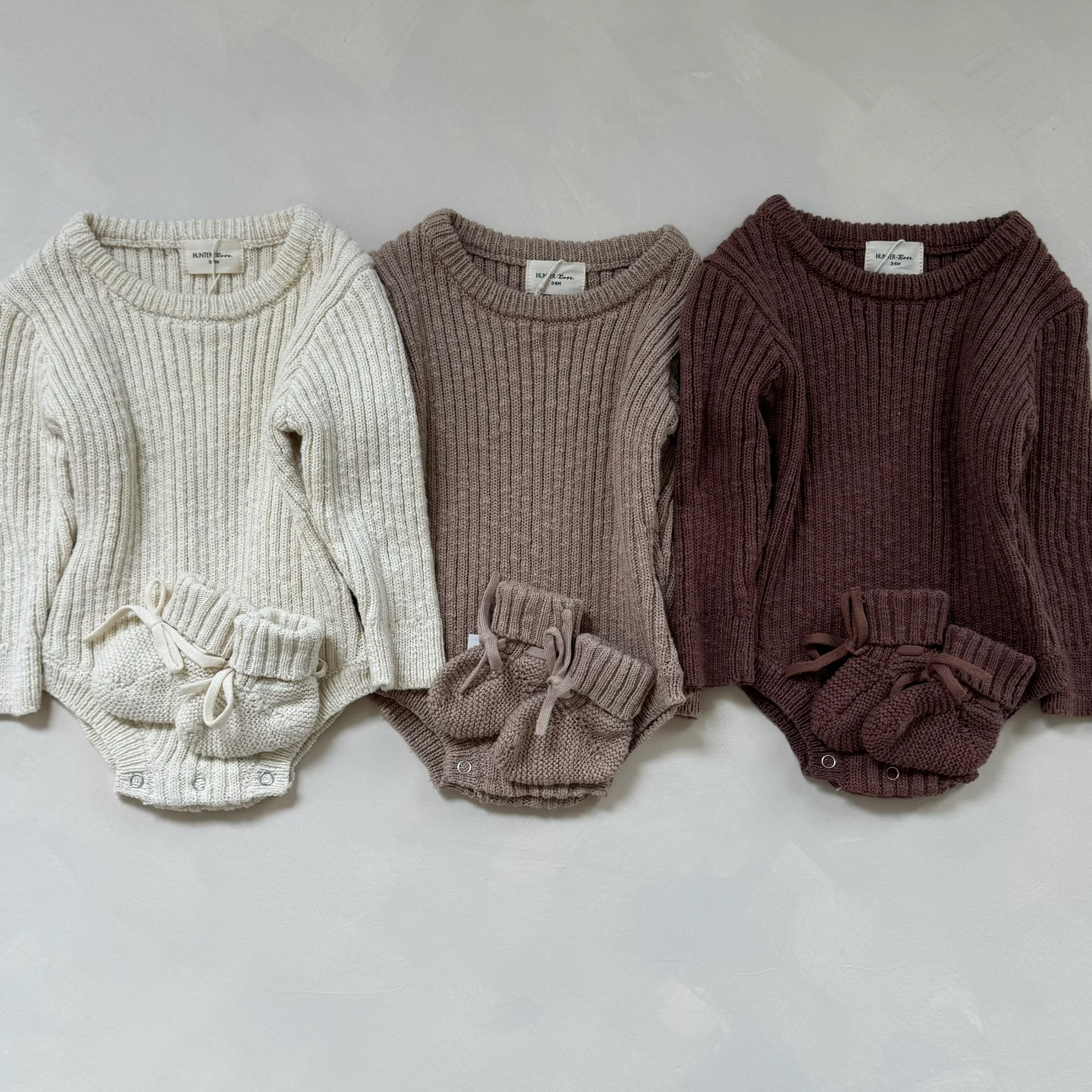 Oatmeal Teddy Cotton Baby Bodysuit - Image 6