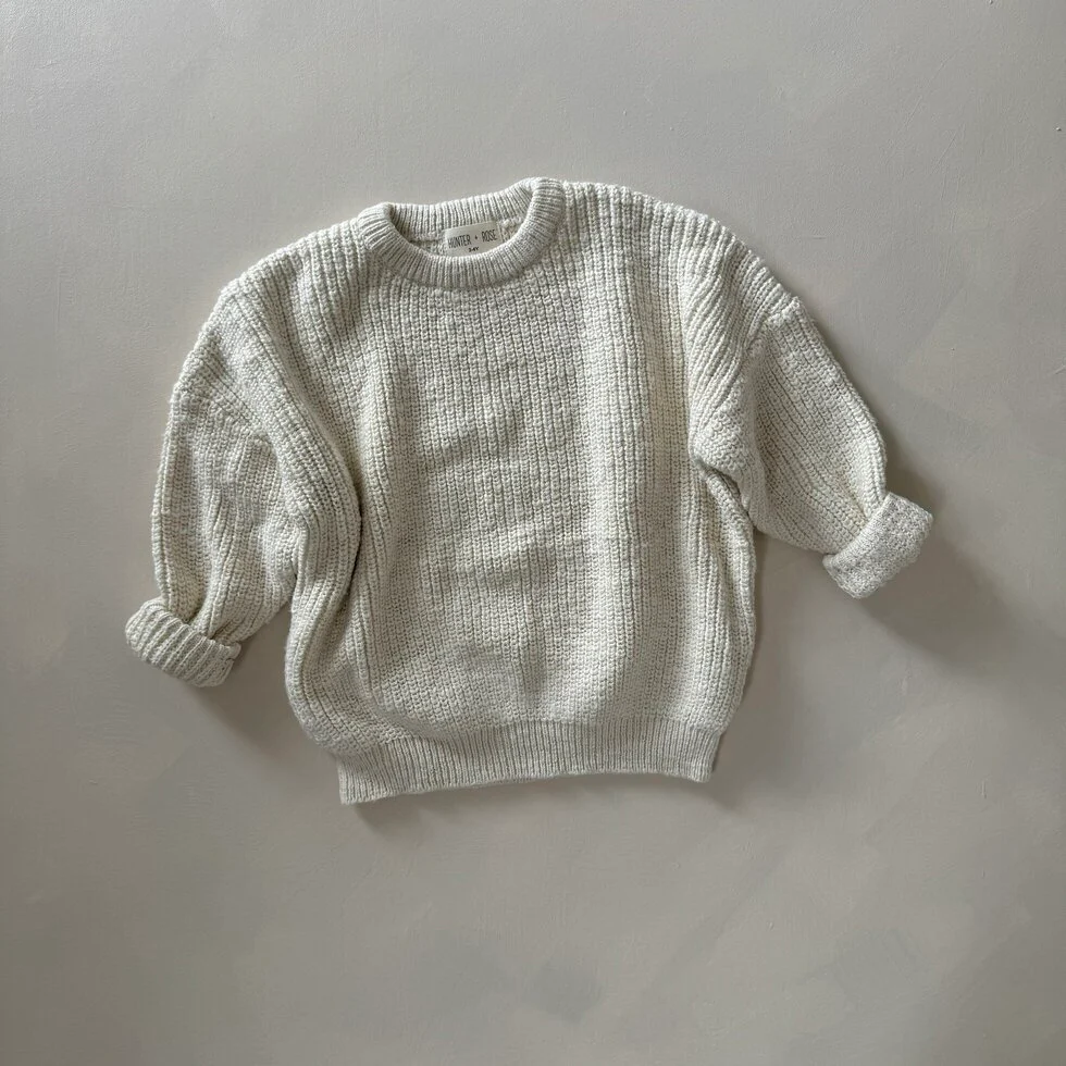 Oatmeal Teddy Oversized Cotton Jumper - Image 6