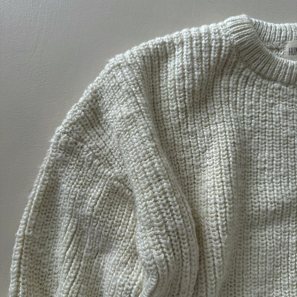 Oatmeal Teddy Oversized Cotton Jumper - Image 7