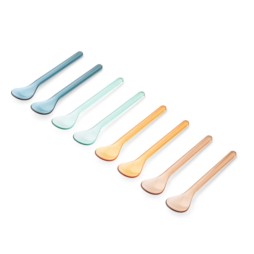 Olan Tritan Baby Spoon Set of 8 (Indigo Multi Mix) - Image 2