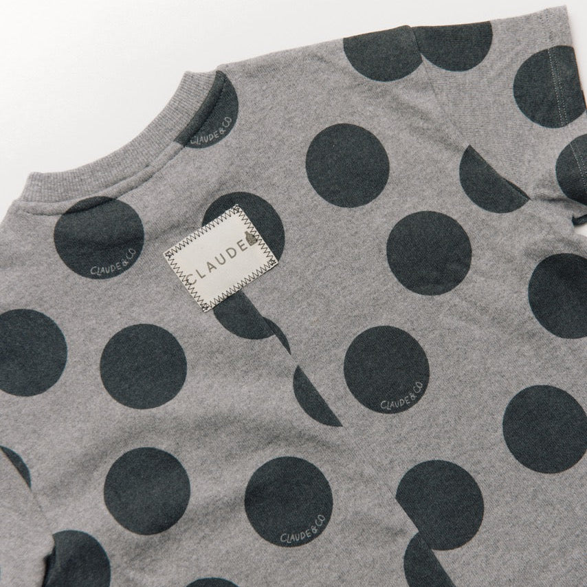 Opal Polka Dot Marl Cotton Playsuit Romper - Image 6