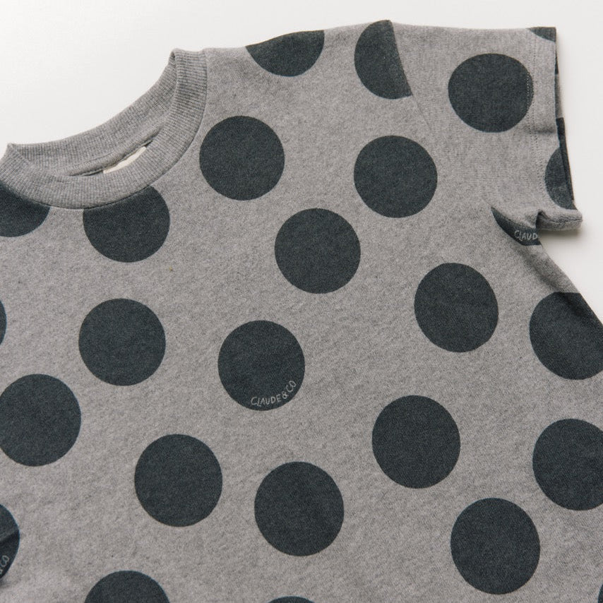 Opal Polka Dot Marl Cotton Playsuit Romper - Image 8