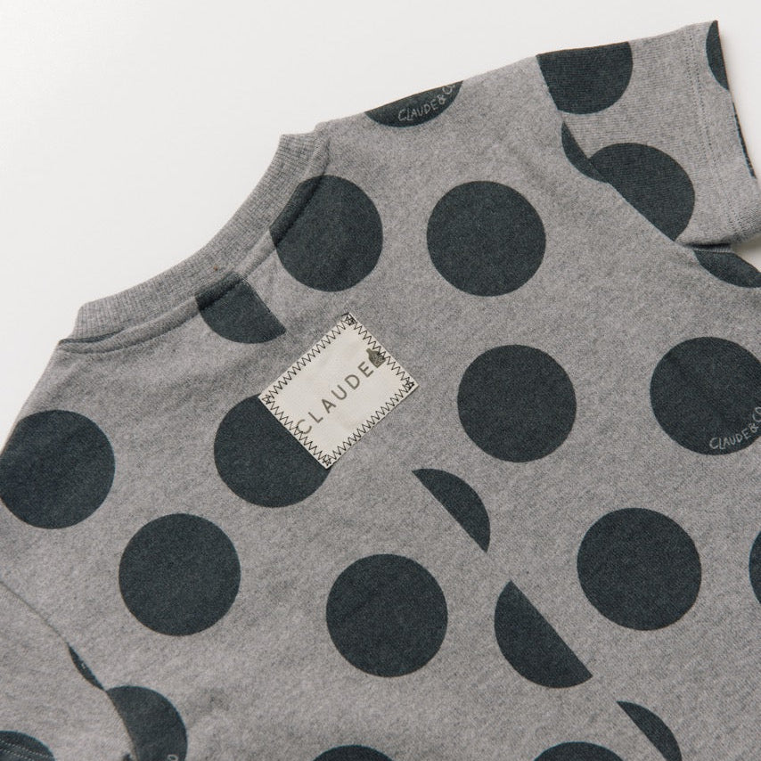 Opal Polka Dot Marl Cotton Playsuit Romper - Image 9
