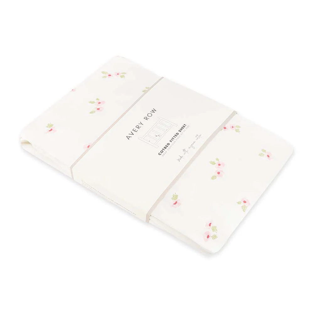 Organic Cotbed Fitted Sheet (Anemone) - Image 3