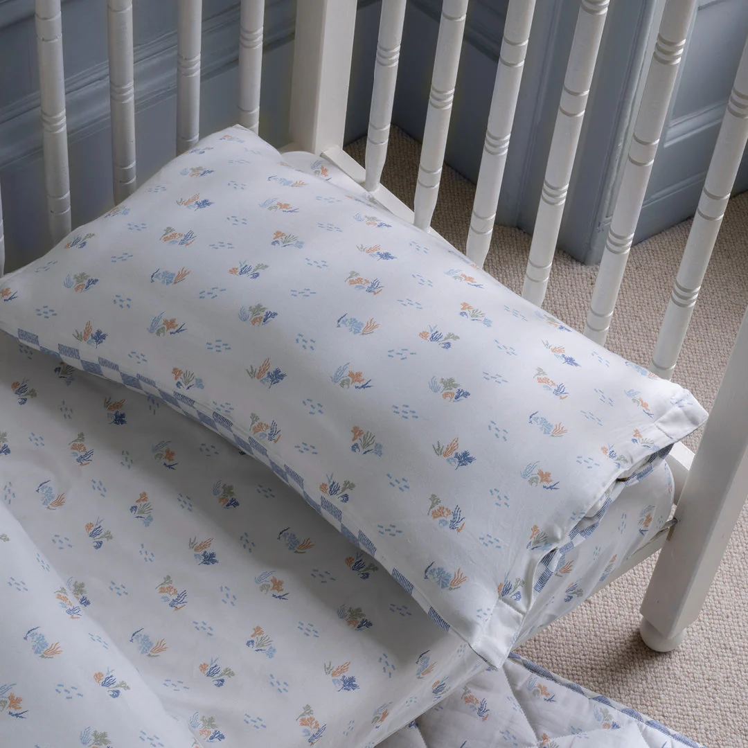Organic Cotbed Fitted Sheet (Coastline) - Image 2