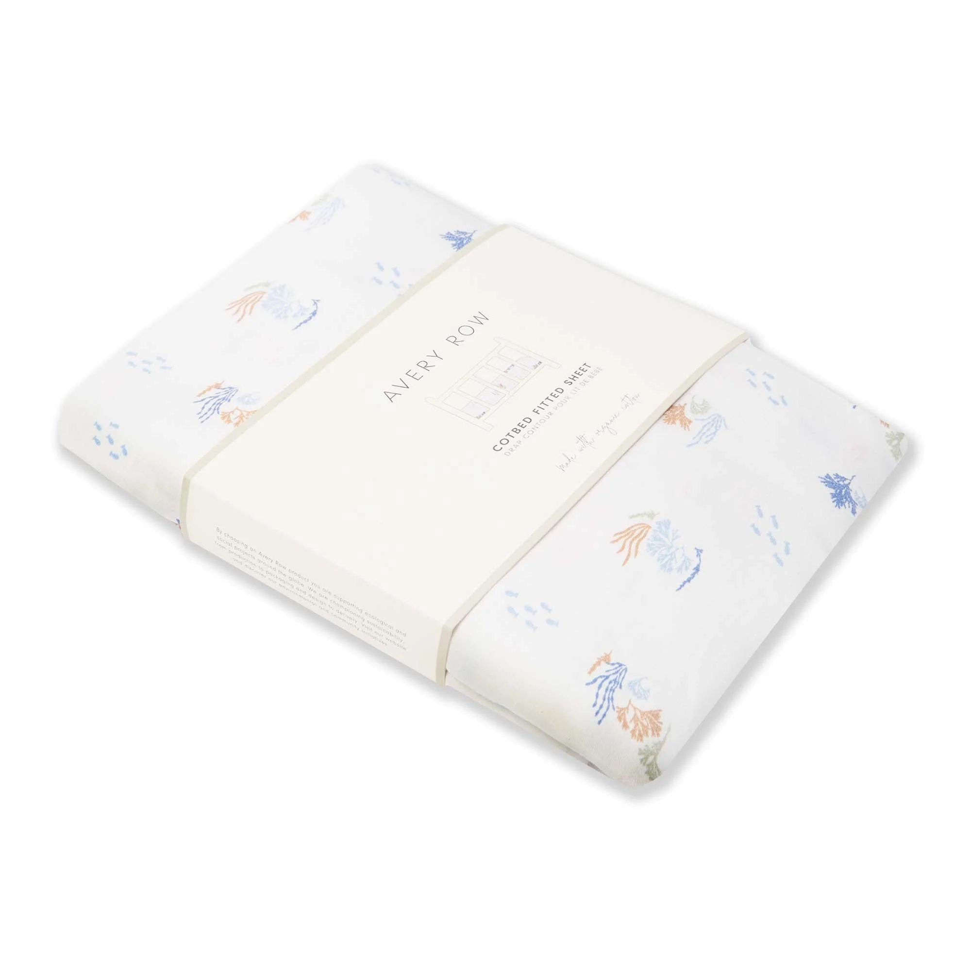 Organic Cotbed Fitted Sheet (Coastline) - Image 5