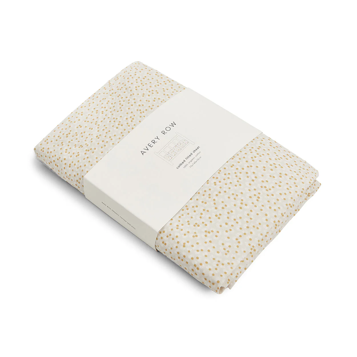 Organic Cotbed Fitted Sheet (Daisy Meadow) - Image 5