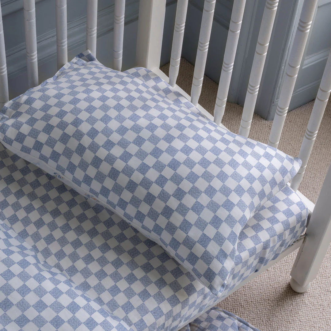 Organic Cotbed Fitted Sheet (Waves) - Image 2