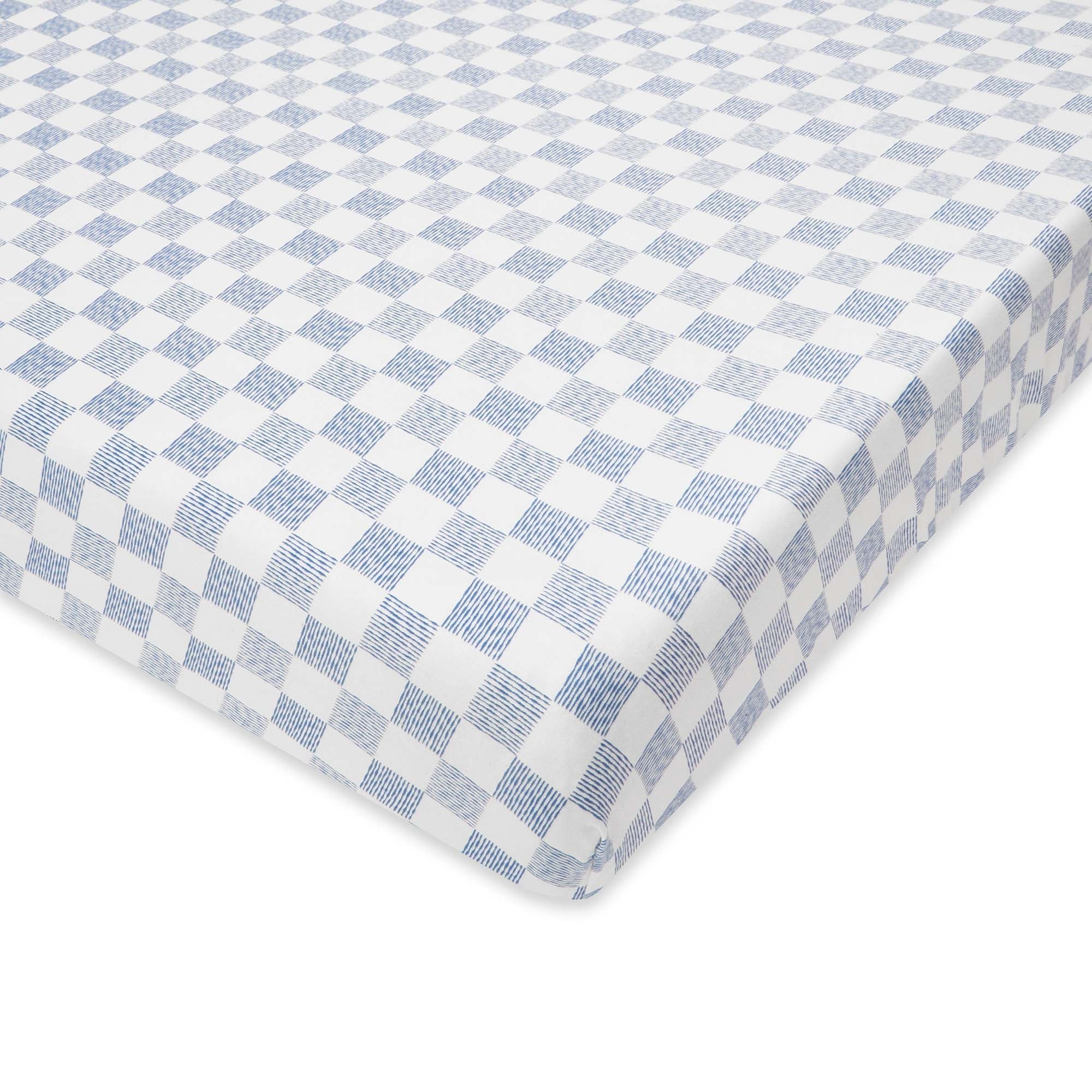 Organic Cotbed Fitted Sheet (Waves) - Image 4