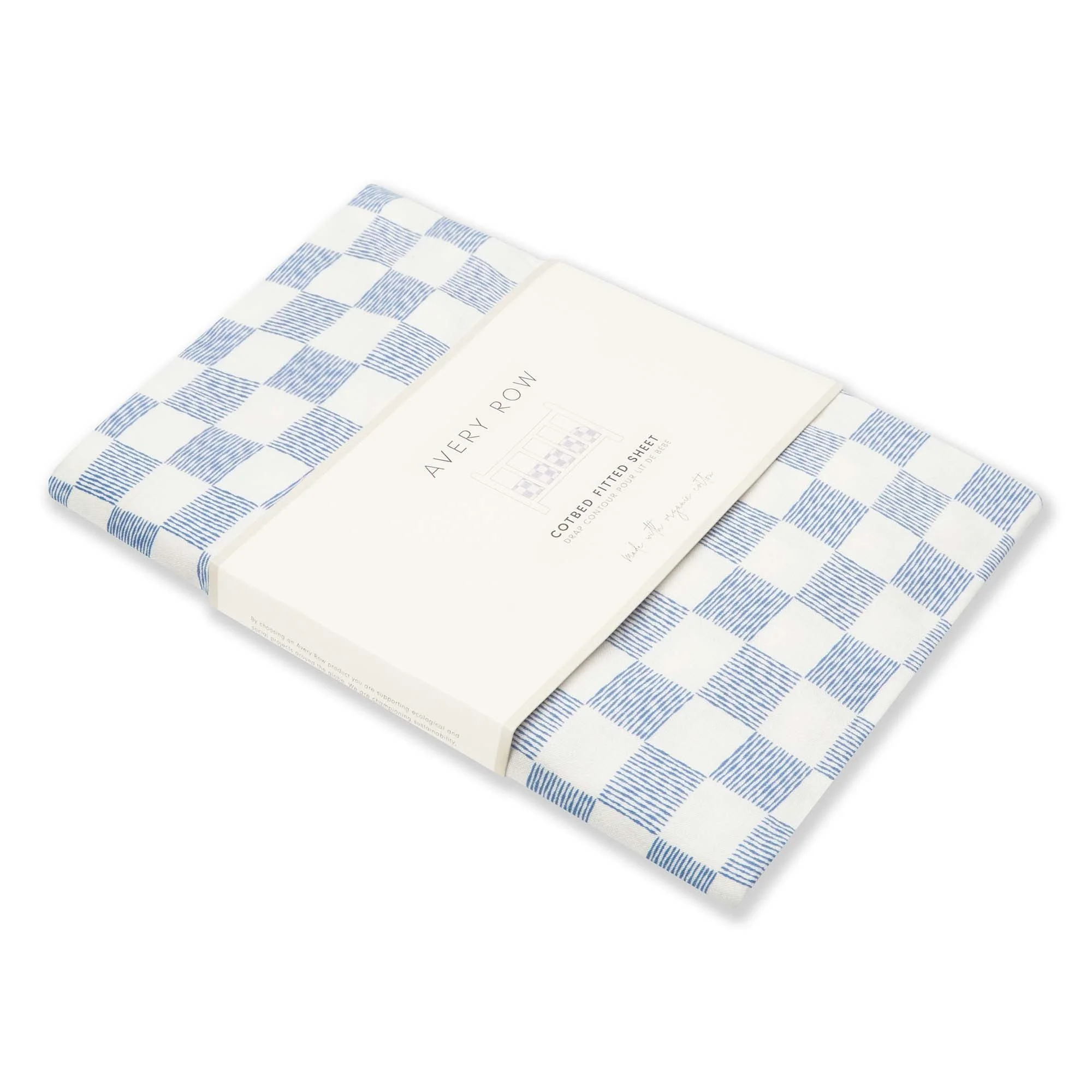 Organic Cotbed Fitted Sheet (Waves) - Image 5