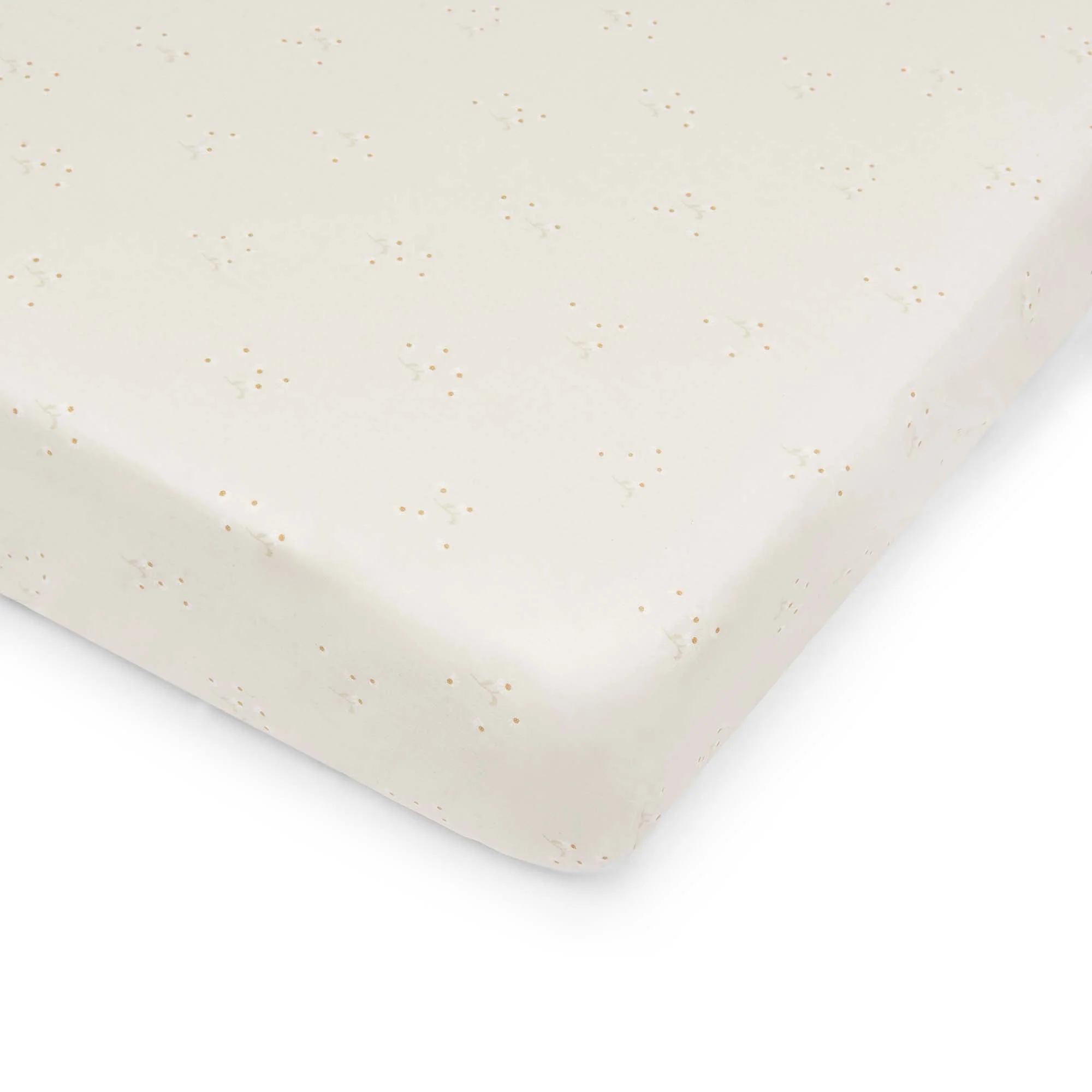Organic Cotbed Fitted Sheet (Wild Chamomile) - Image 4