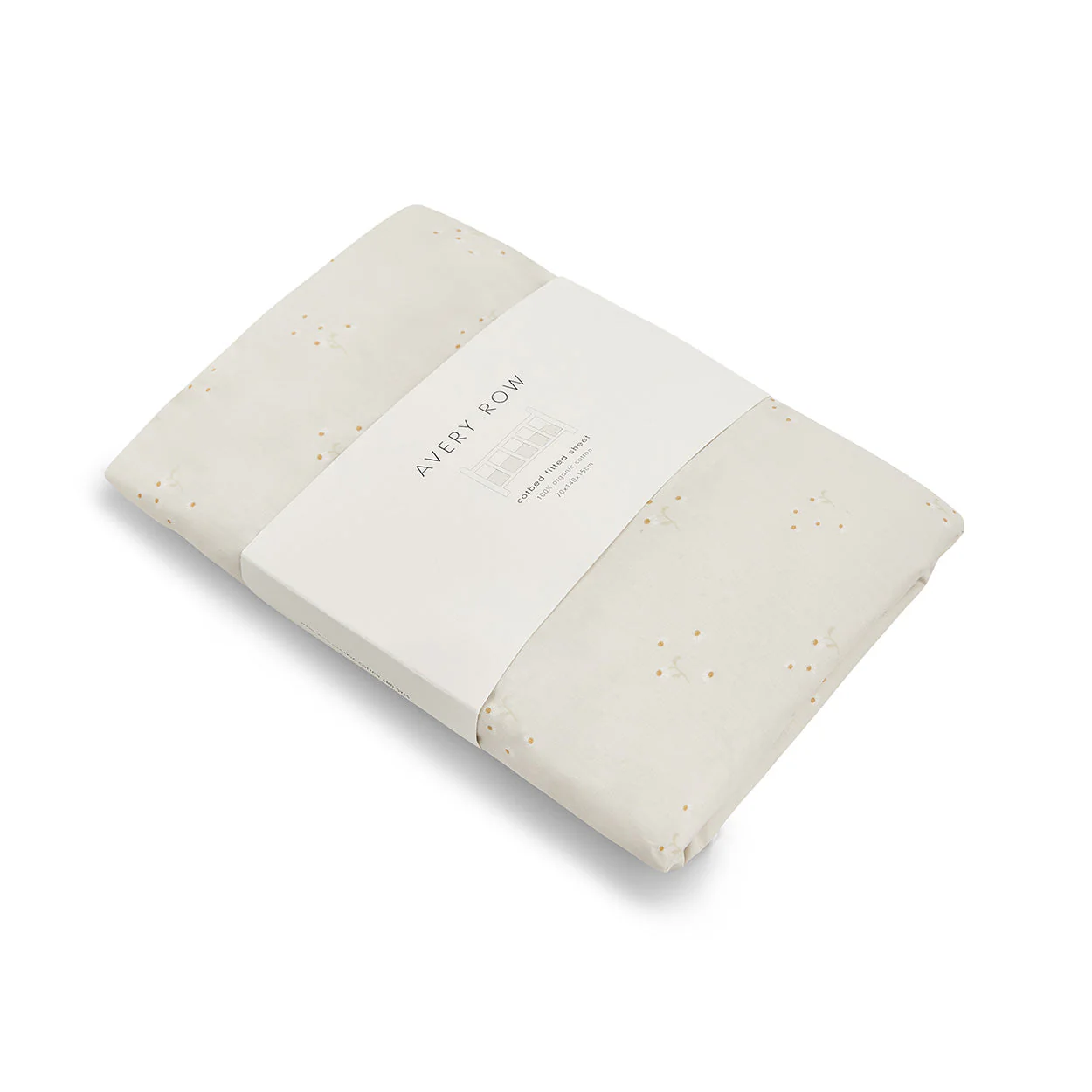 Organic Cotbed Fitted Sheet (Wild Chamomile) - Image 5