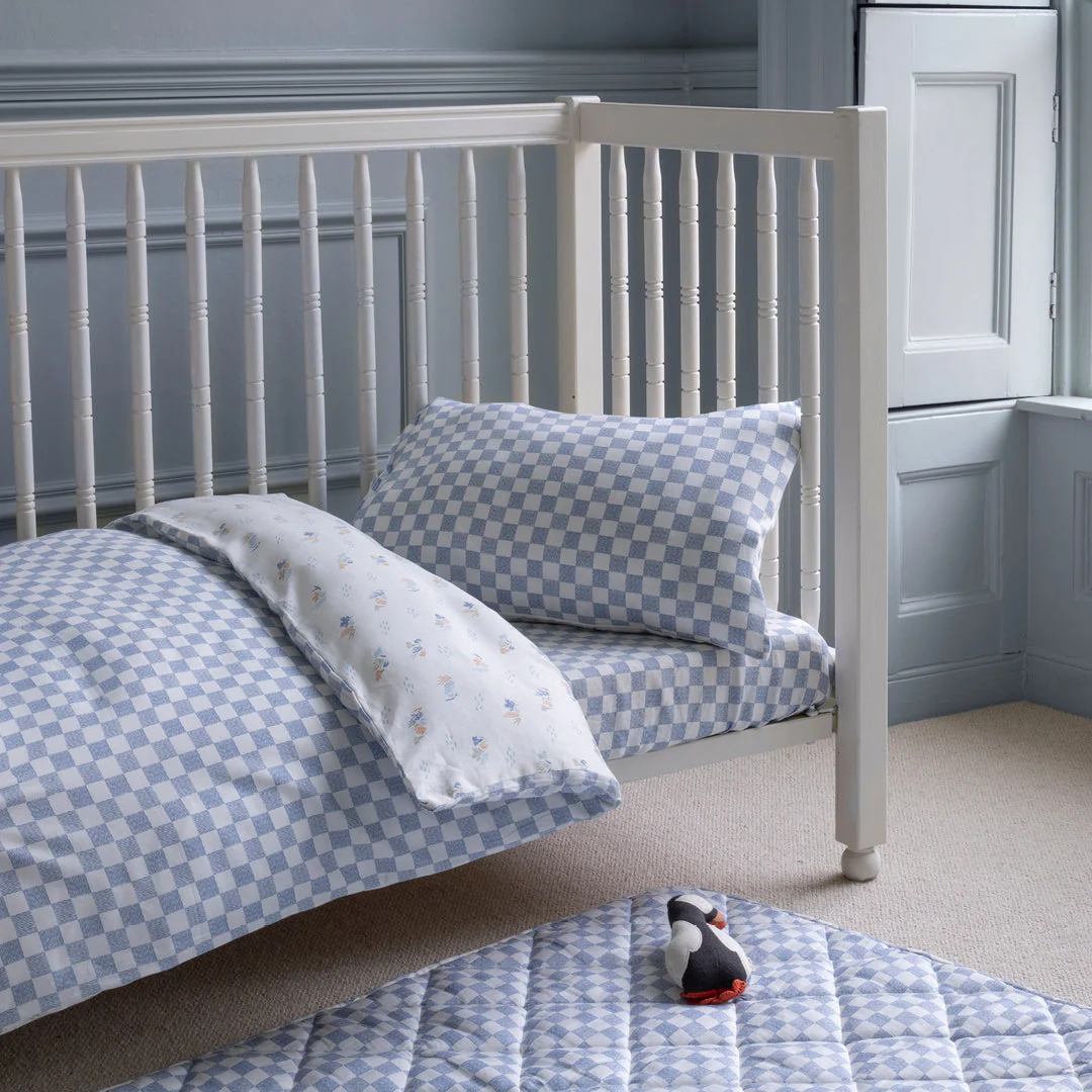 Organic Cotton Cotbed Bedding Set (Waves) - Image 3