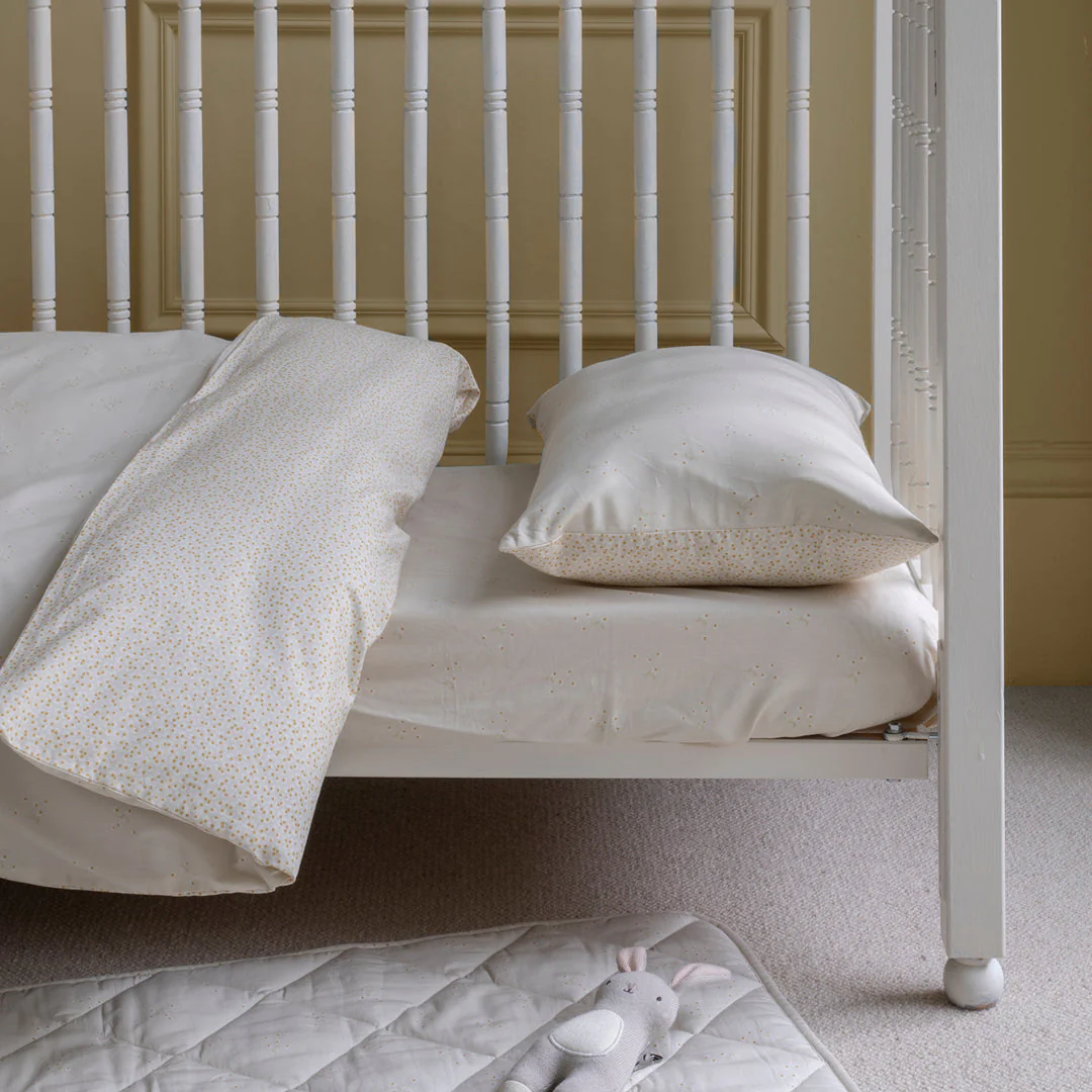 Organic Cotton Cotbed Bedding Set (Wild Chamomile) - Image 2