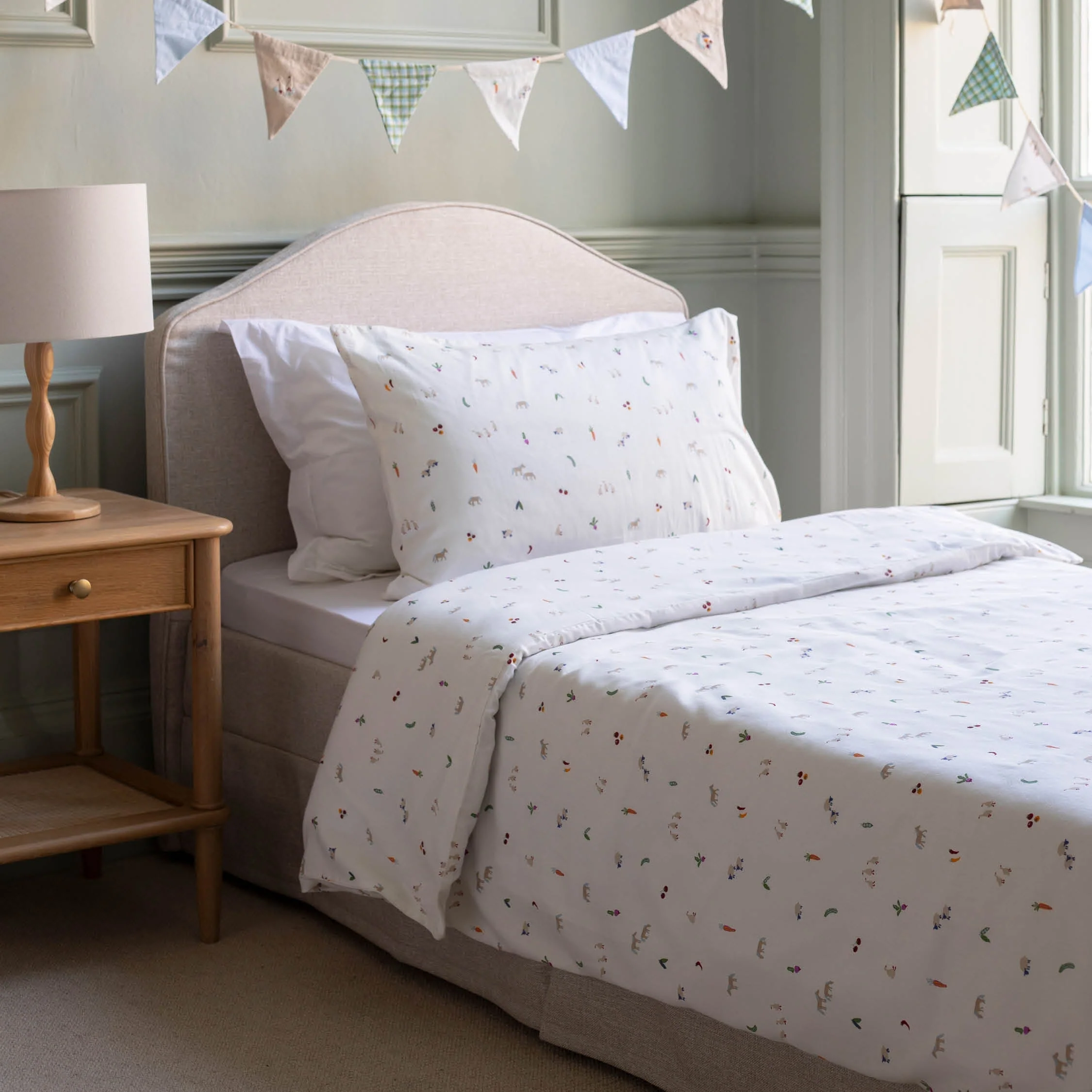 Organic Cotton Single Bedding Set  (Little Farm) - Image 2