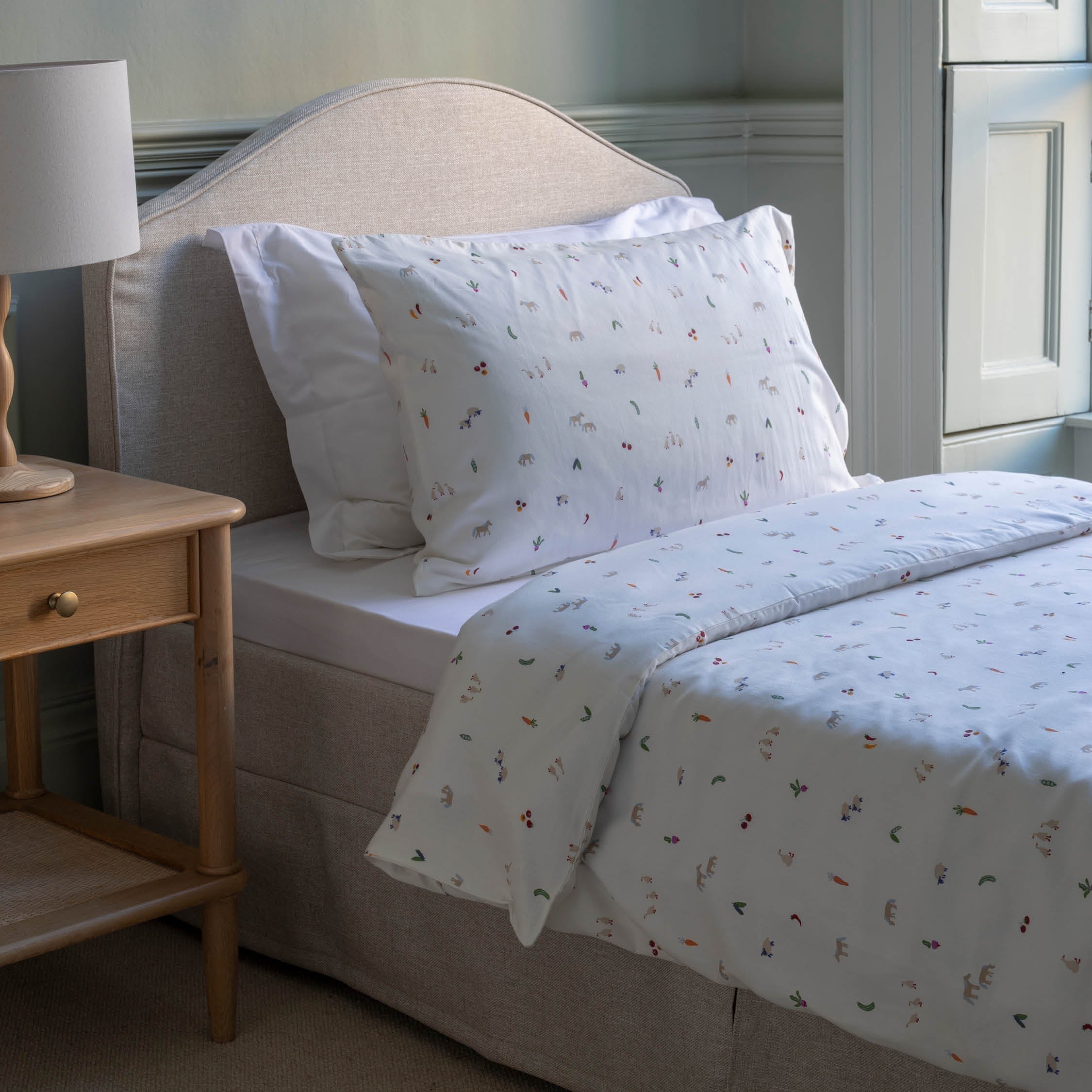 Organic Cotton Single Bedding Set  (Little Farm) - Image 3