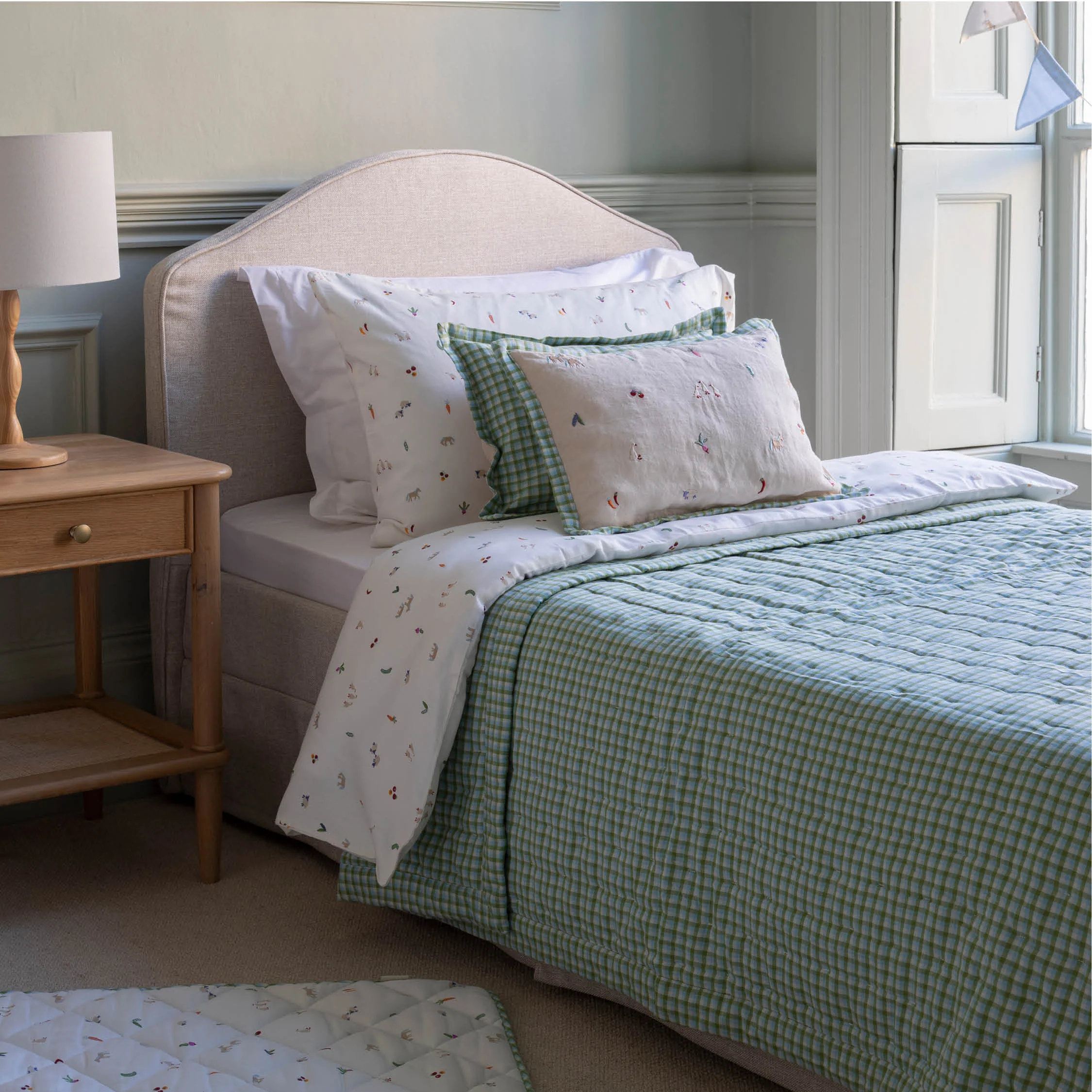 Organic Cotton Single Bedding Set  (Little Farm) - Image 5