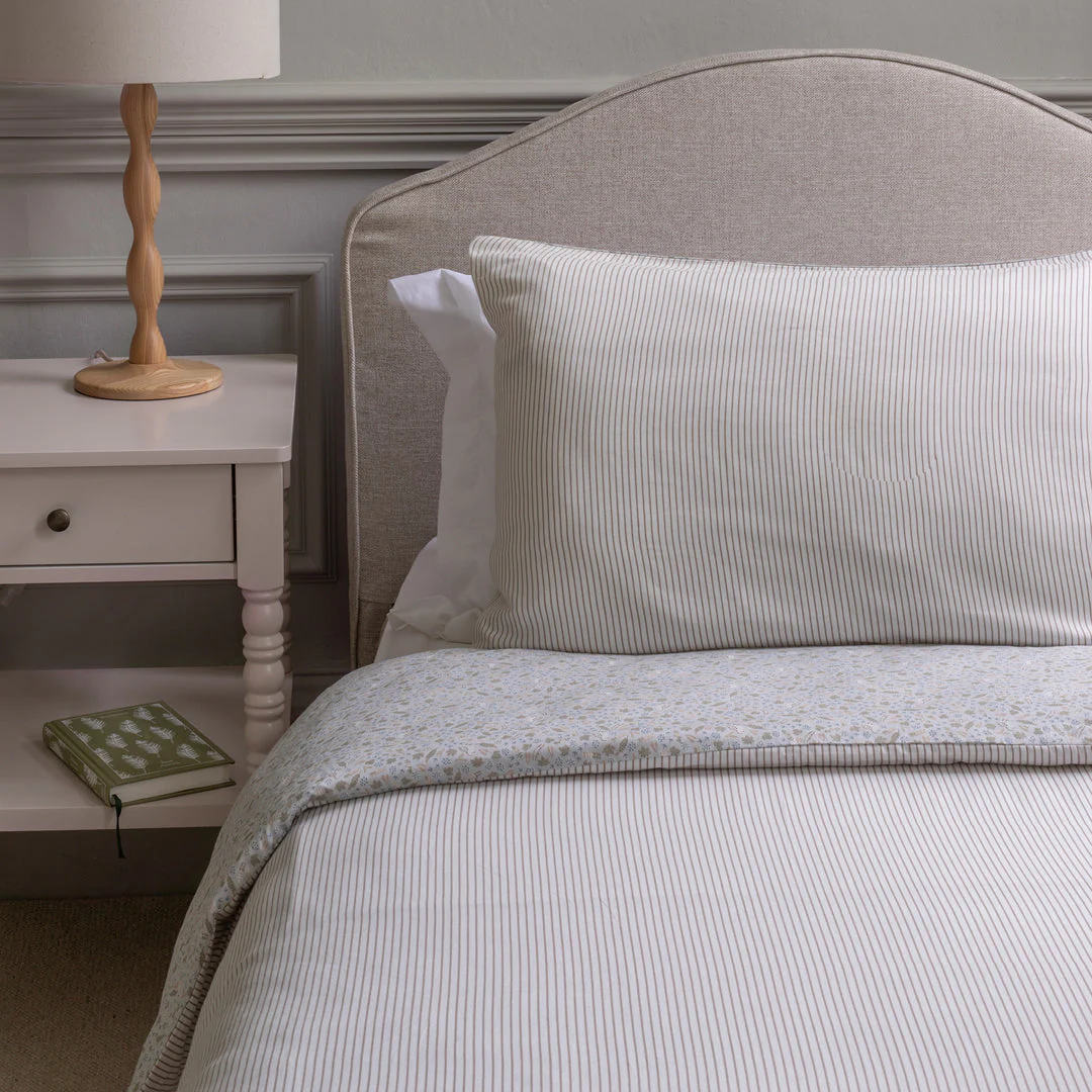 Organic Cotton Single Bedding Set (Stripe) - Image 3