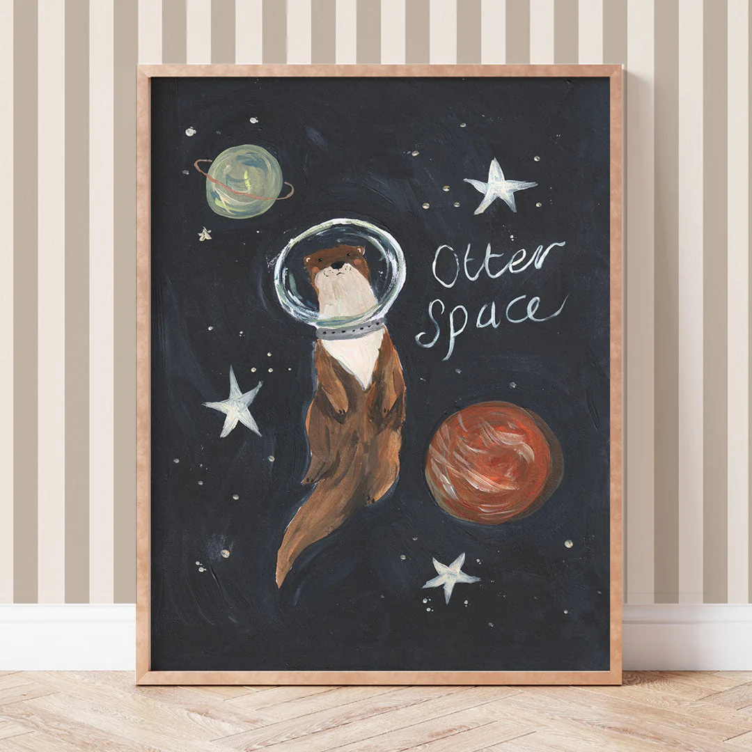 Otter Space Art Print - Image 2