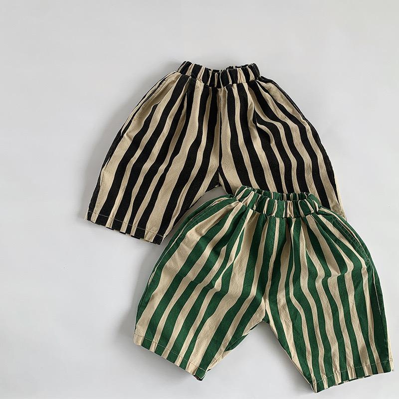 Paint Oversized Stripe Trousers (Black) - Image 2