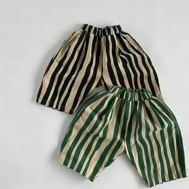Paint Oversized Stripe Trousers (Black) - Image 3