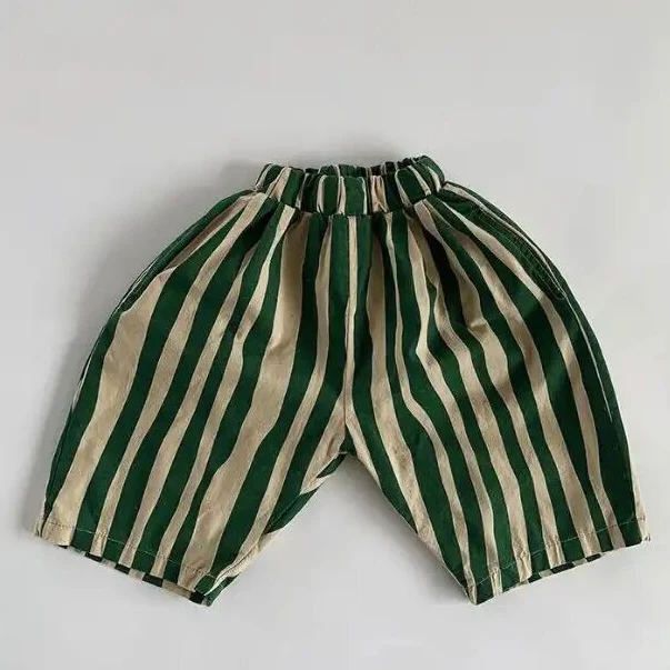 Paint Oversized Stripe Trousers (Black) - Image 5