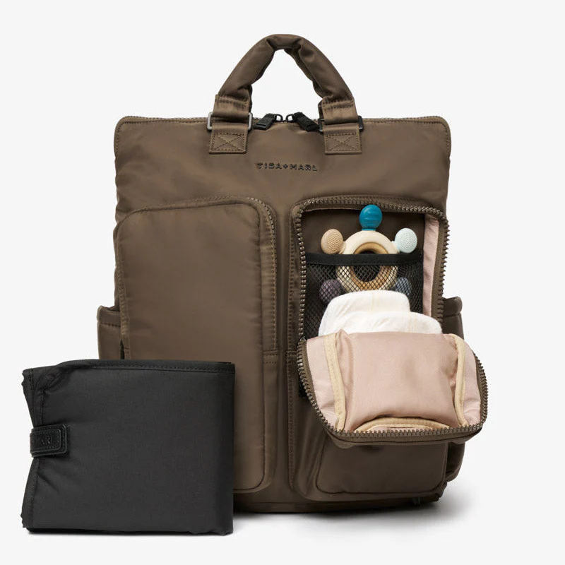 Ozzy Baby Change Tote and 2.0 Backpack (Chocolate) - Image 6