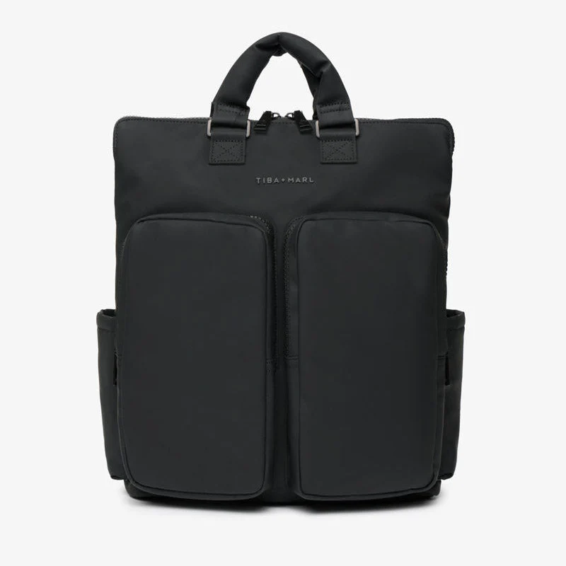 Ozzy Baby Change Tote and 2.0 Backpack (Matte Black) - Image 6