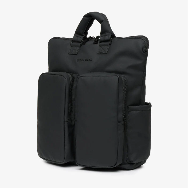 Ozzy Baby Change Tote and 2.0 Backpack (Matte Black) - Image 7
