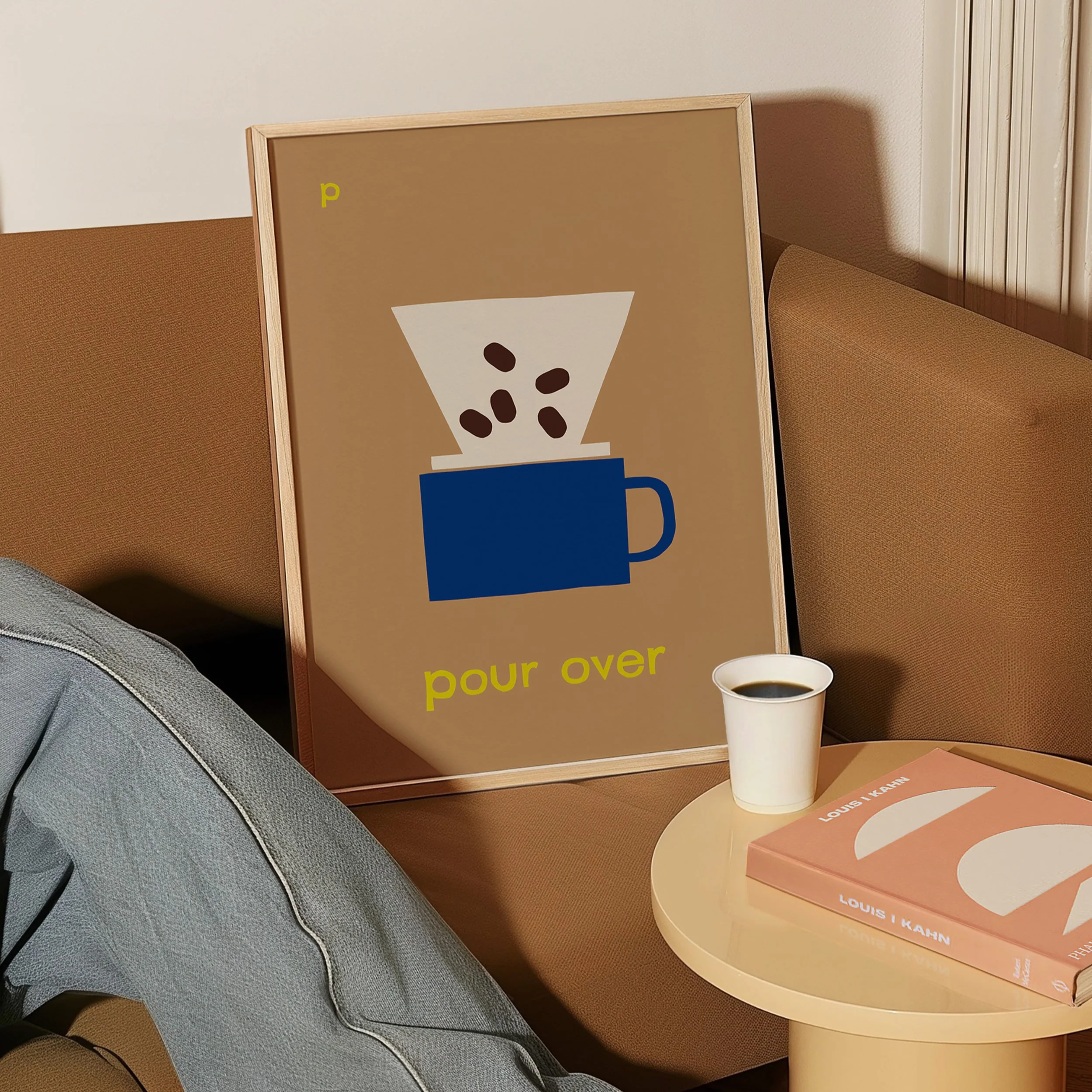 P for Pour Over- Alphabet Art Print - Image 2
