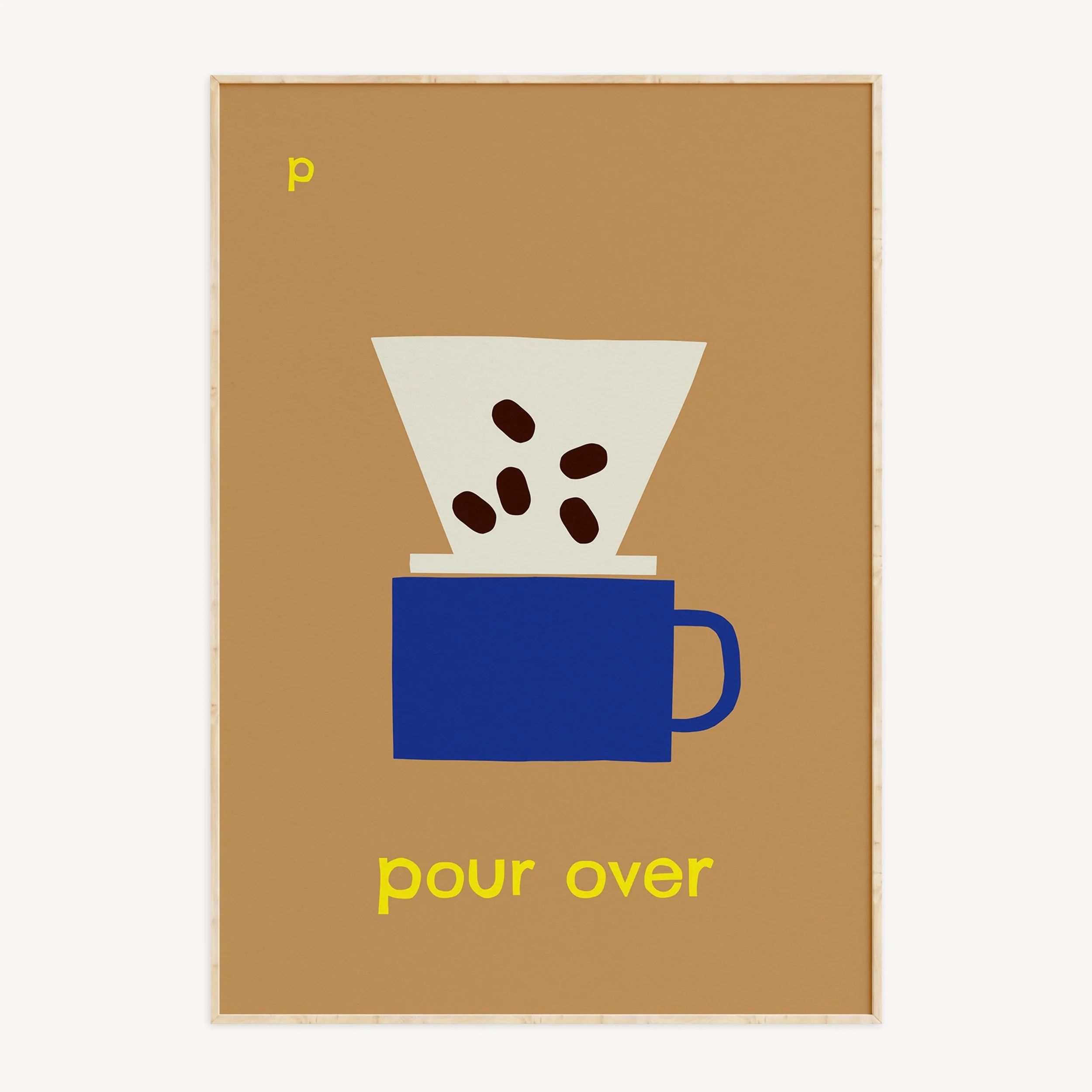 P for Pour Over- Alphabet Art Print - Image 3