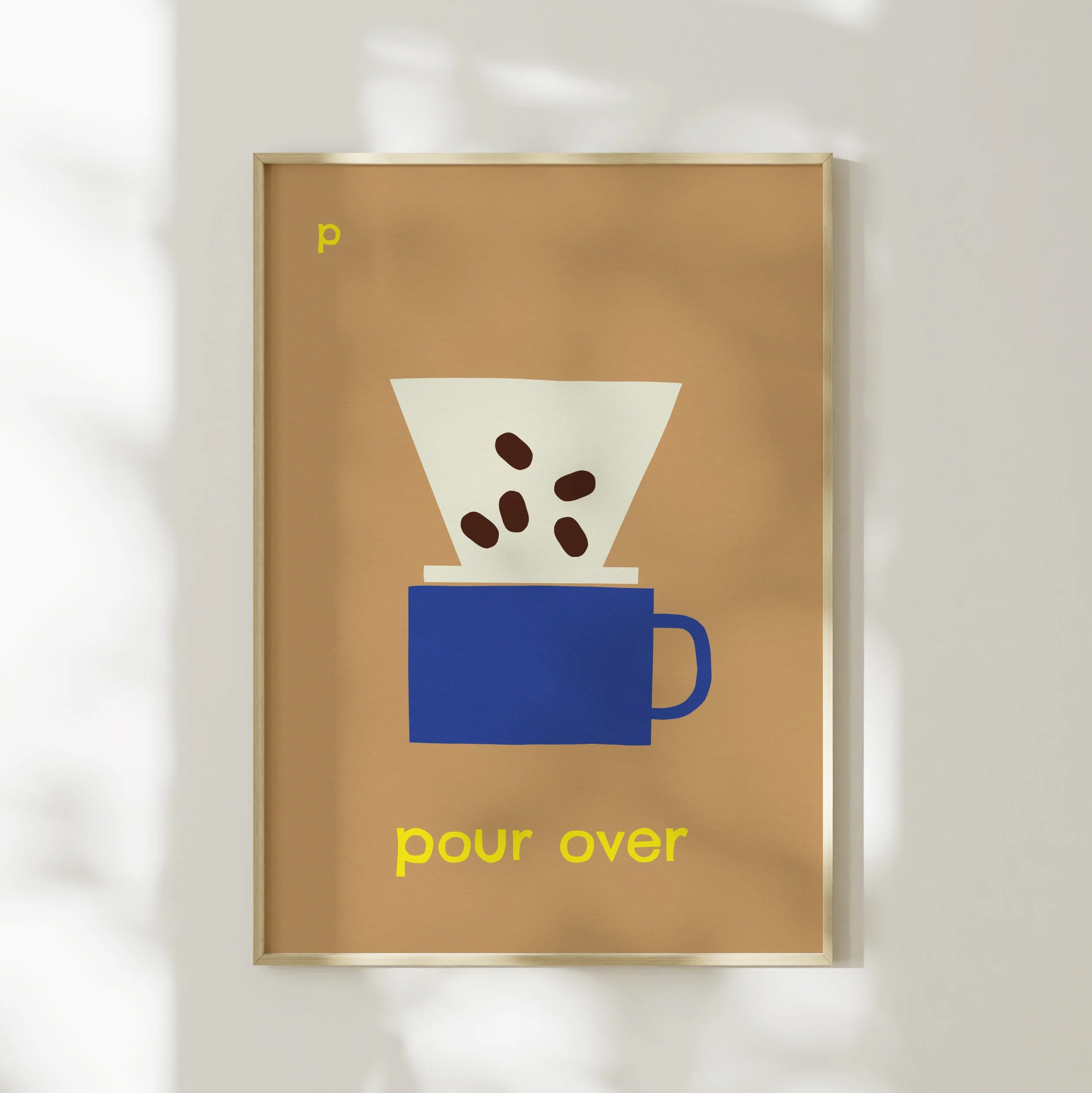 P for Pour Over- Alphabet Art Print - Image 4