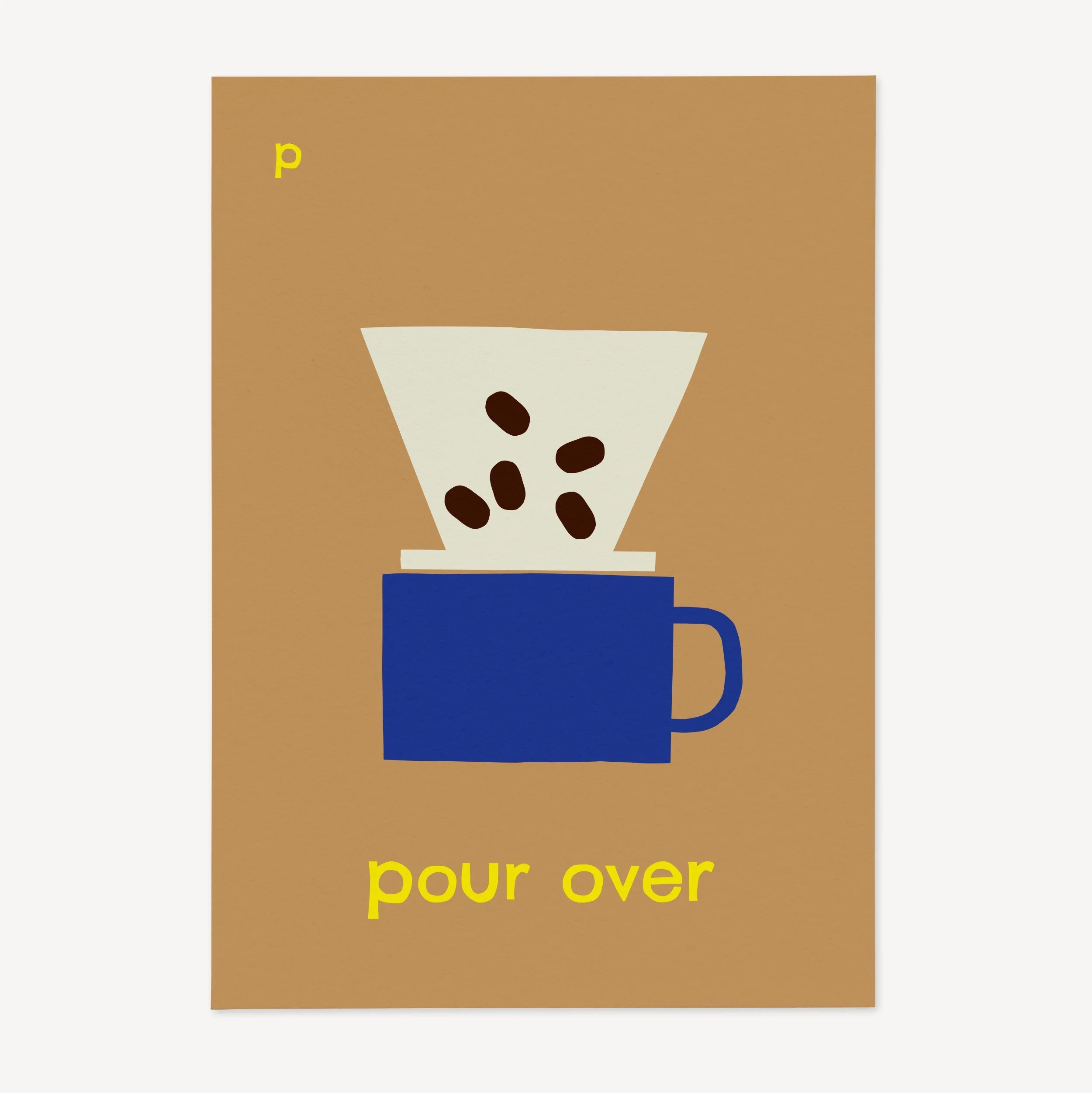 P for Pour Over- Alphabet Art Print - Image 6